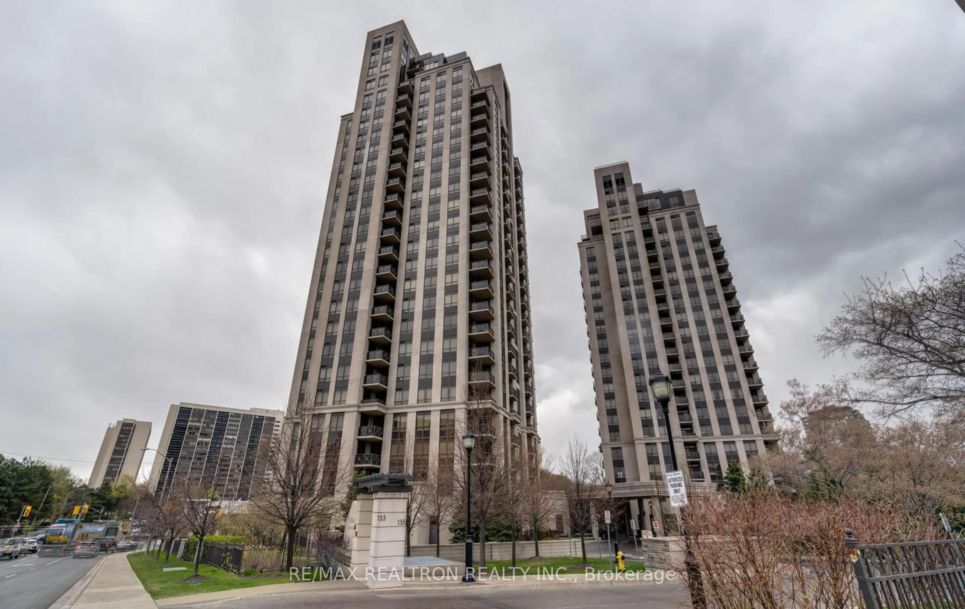 A pic from outside/outdoor area/front of a property/back of a property/a pic from drone, unknown for 133 Wynford Dr #1106, Toronto Ontario M3C 0J5