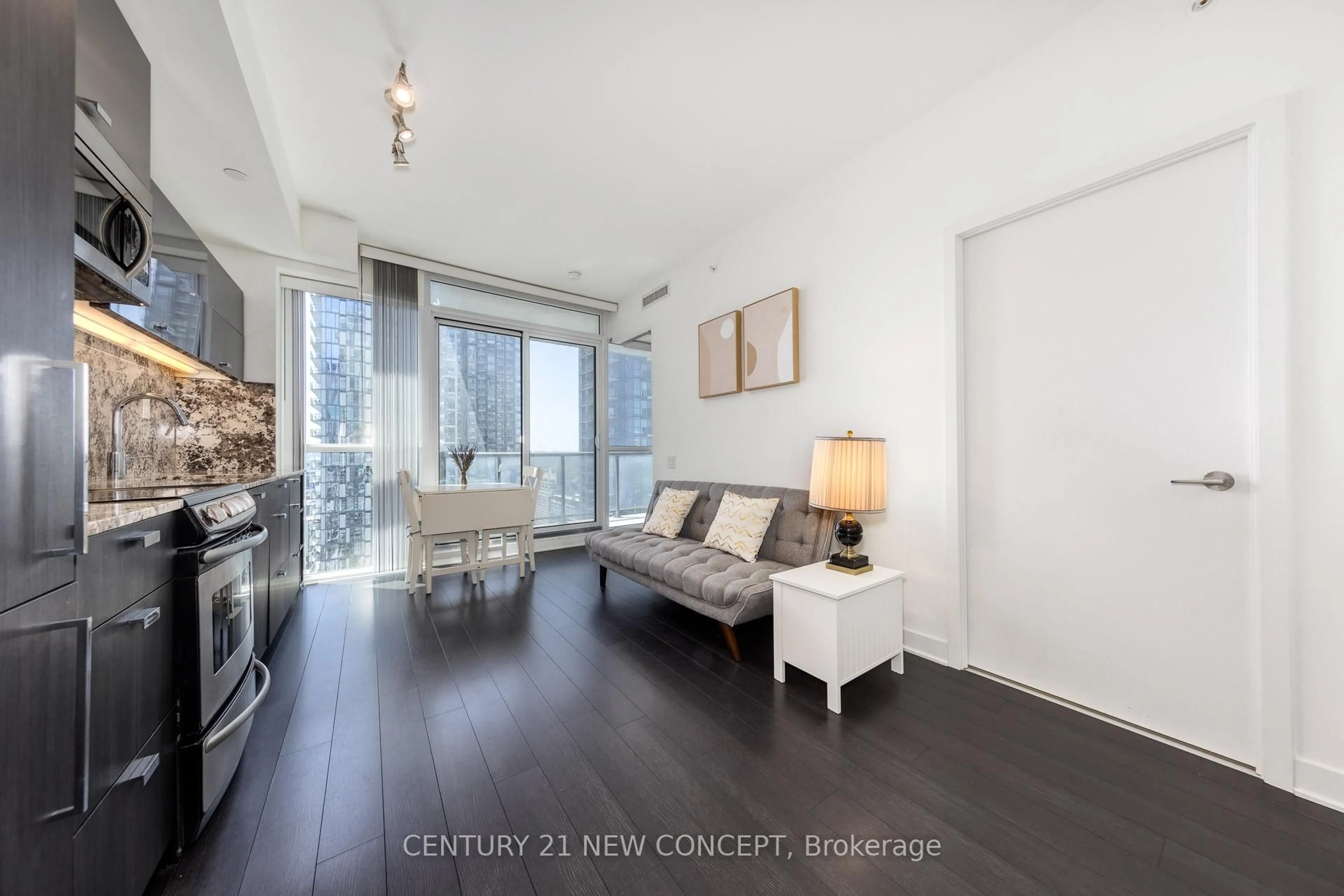 Living room with furniture, unknown for 290 Adelaide St #2612, Toronto Ontario M5V 0P3