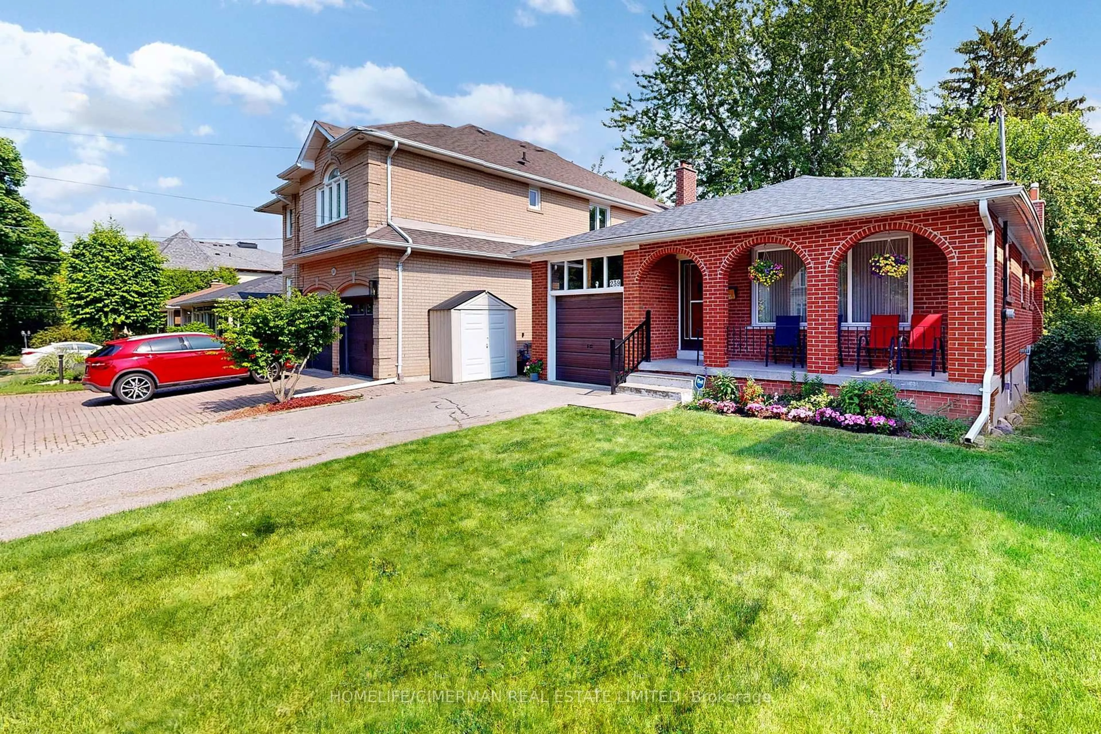 Home with brick exterior material, street for 239 Dunforest Ave, Toronto Ontario M2N 4J8