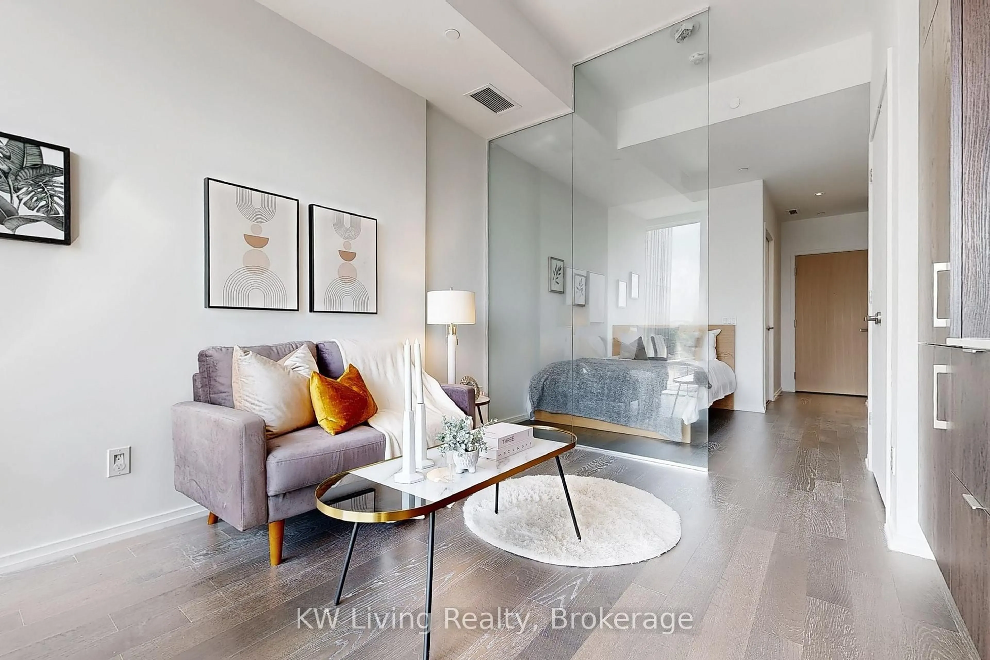 Living room with furniture, unknown for 5 Soudan Ave #917, Toronto Ontario M4S 0B1