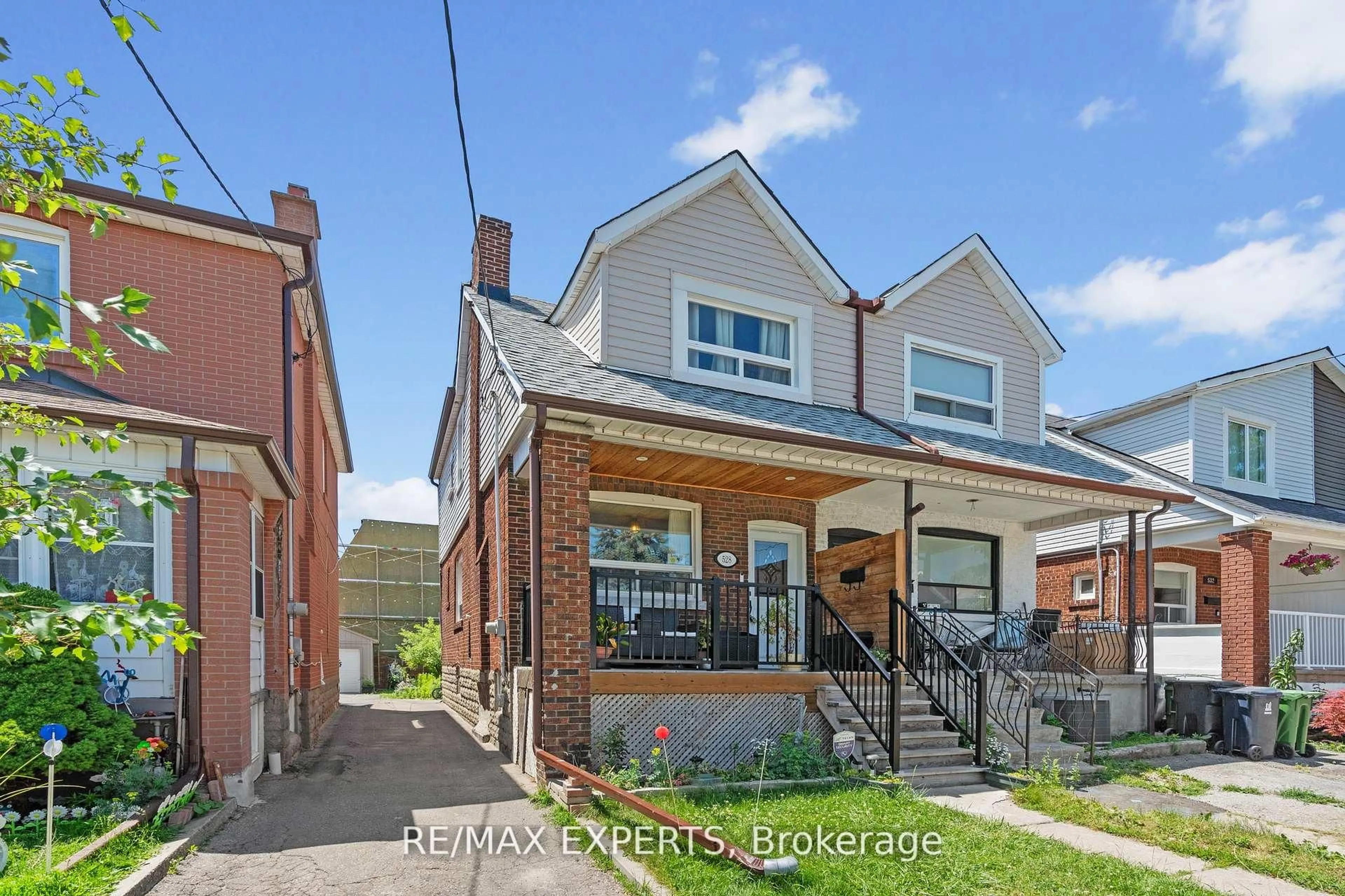 Home with brick exterior material, street for 528 Lauder Ave, Toronto Ontario M6E 3J4