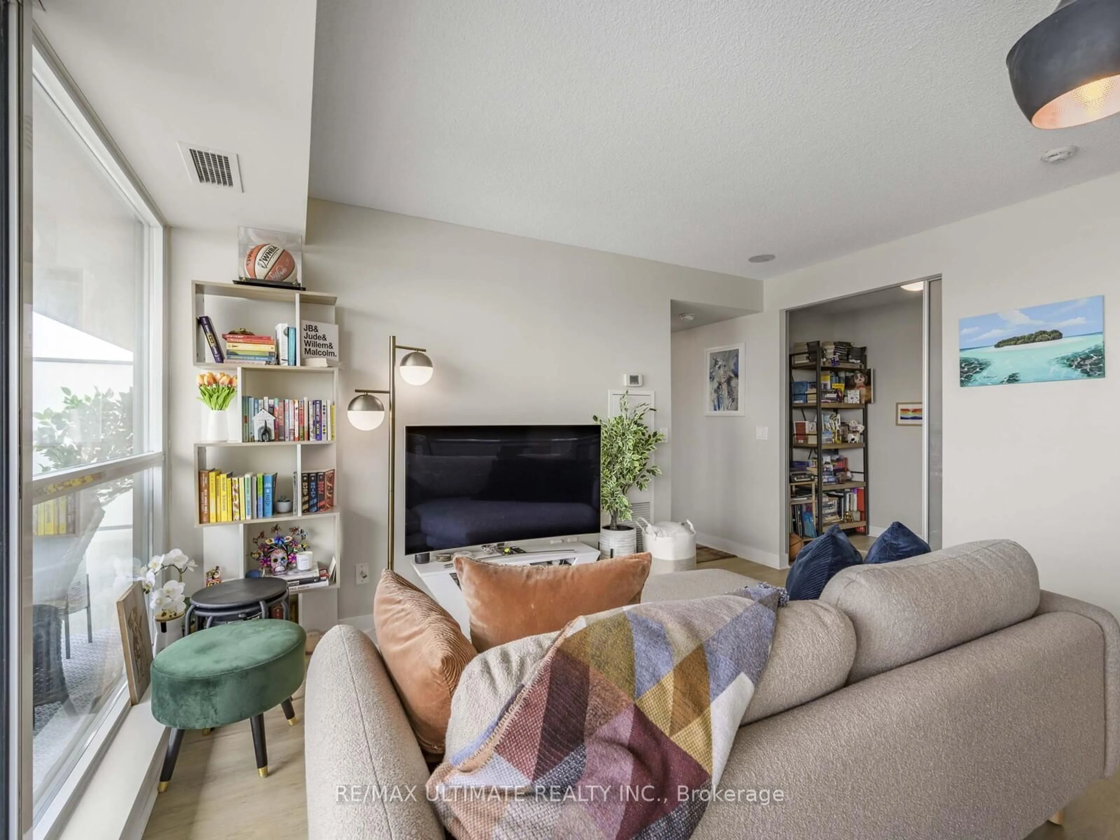 Living room with furniture, unknown for 100 Western Battery Rd #1108, Toronto Ontario M6K 3S2