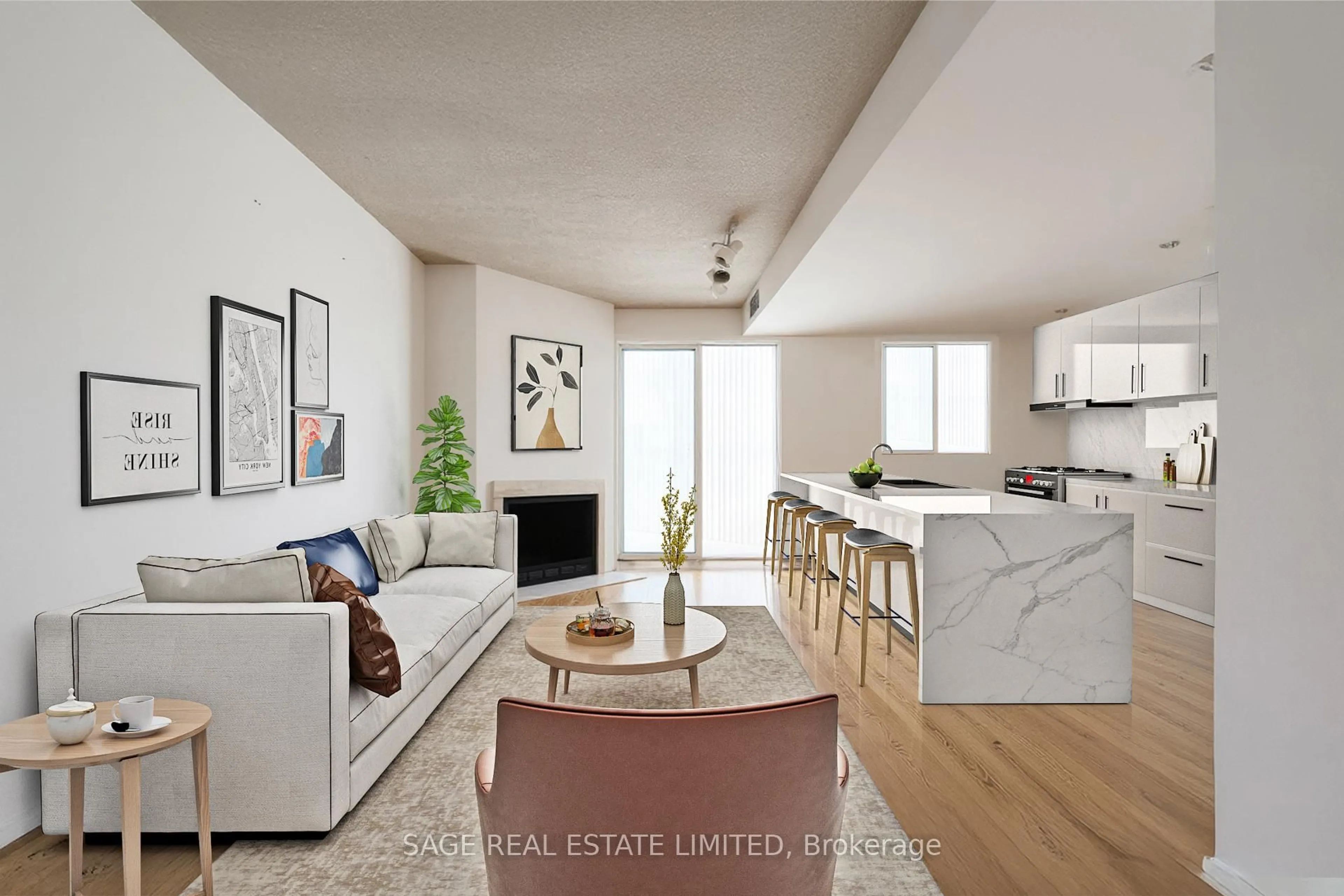 Open concept kitchen, unknown for 725 King St #1013, Toronto Ontario M5V 2W9