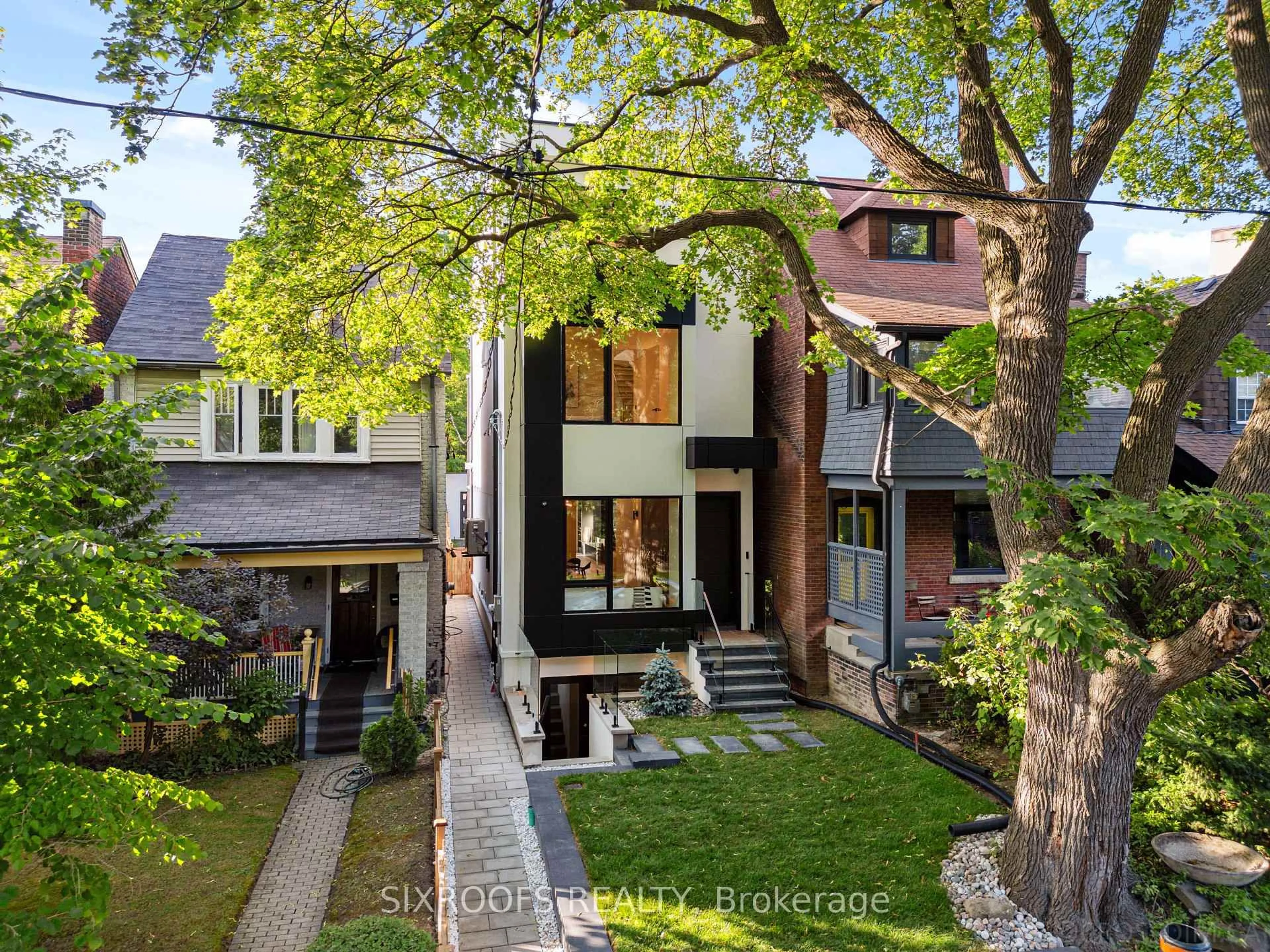 Home with brick exterior material, street for 44A Alcina Ave, Toronto Ontario M6G 2E8