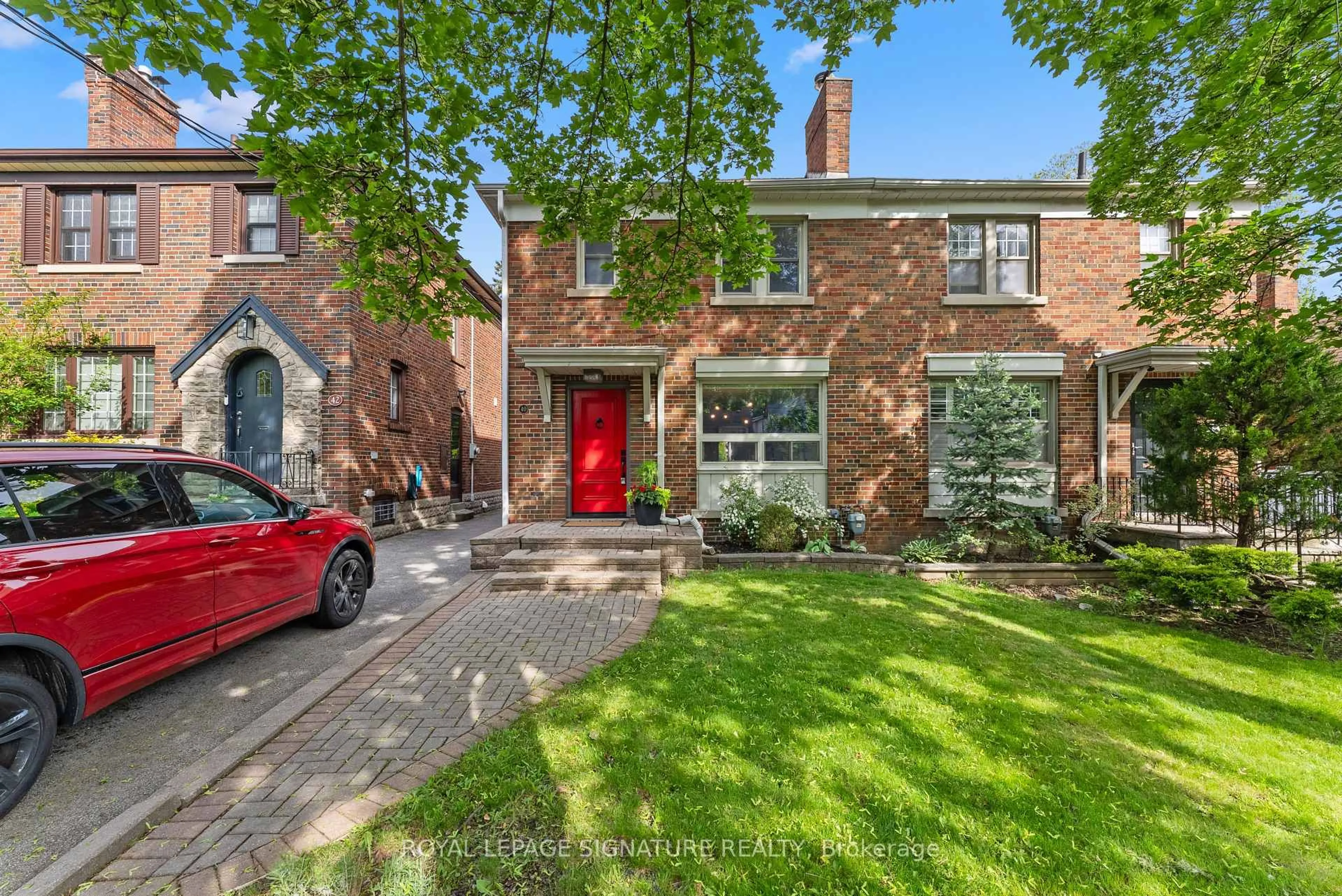 Home with brick exterior material, street for 40 Southvale Dr, Toronto Ontario M4G 1G3