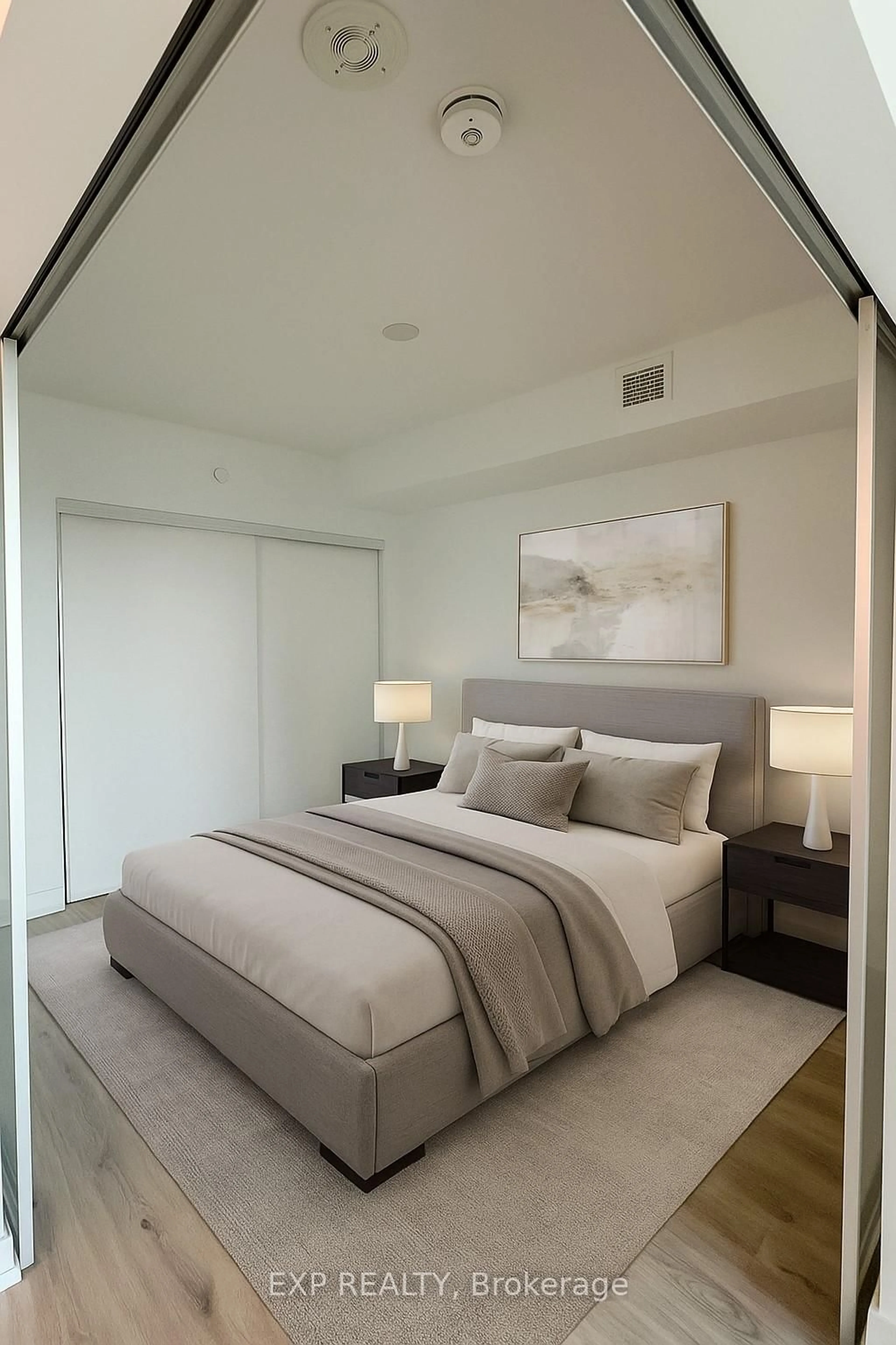 Bedroom with bed, unknown for 395 Bloor St #3306, Toronto Ontario M4W 0B4
