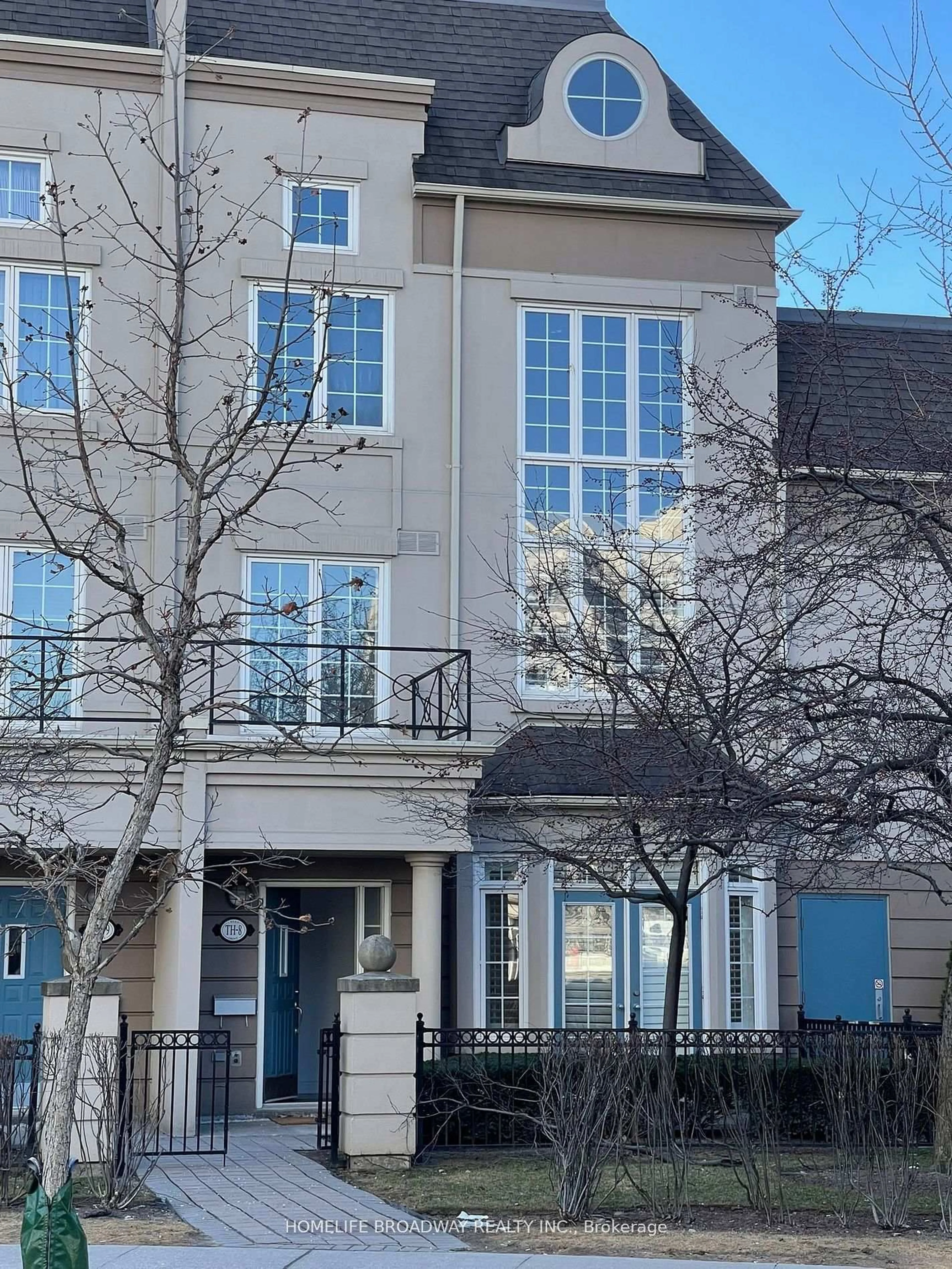 Home with vinyl exterior material, street for 1 Rean Dr #8, Toronto Ontario M2K 3C1