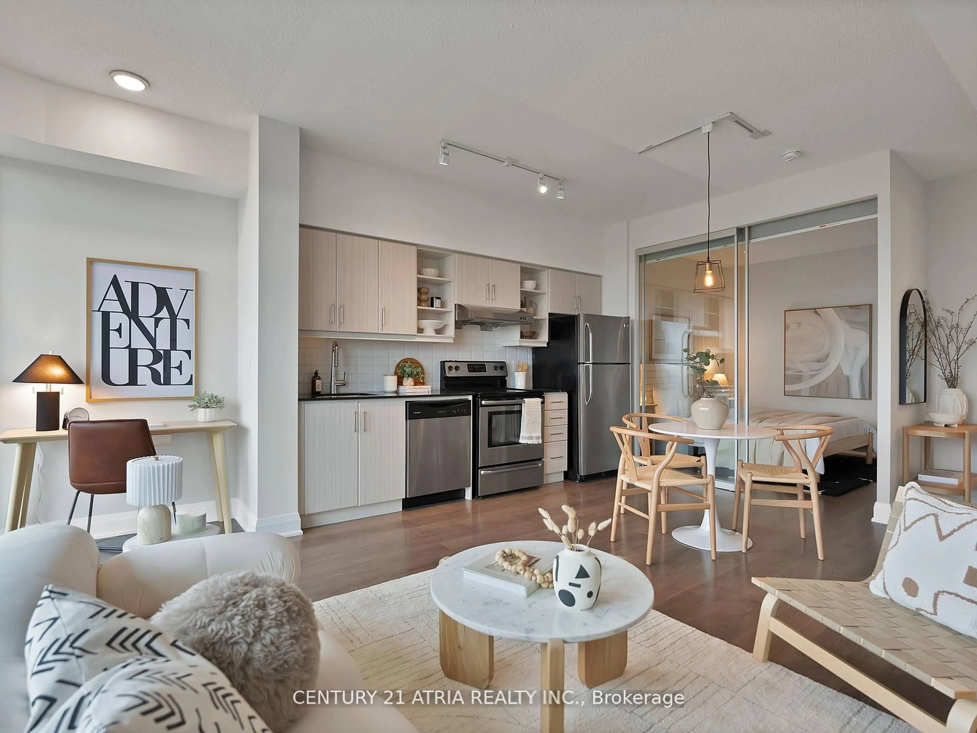 Open concept kitchen, unknown for 160 Vanderhoof Ave #LPH18, Toronto Ontario M4G 0B7