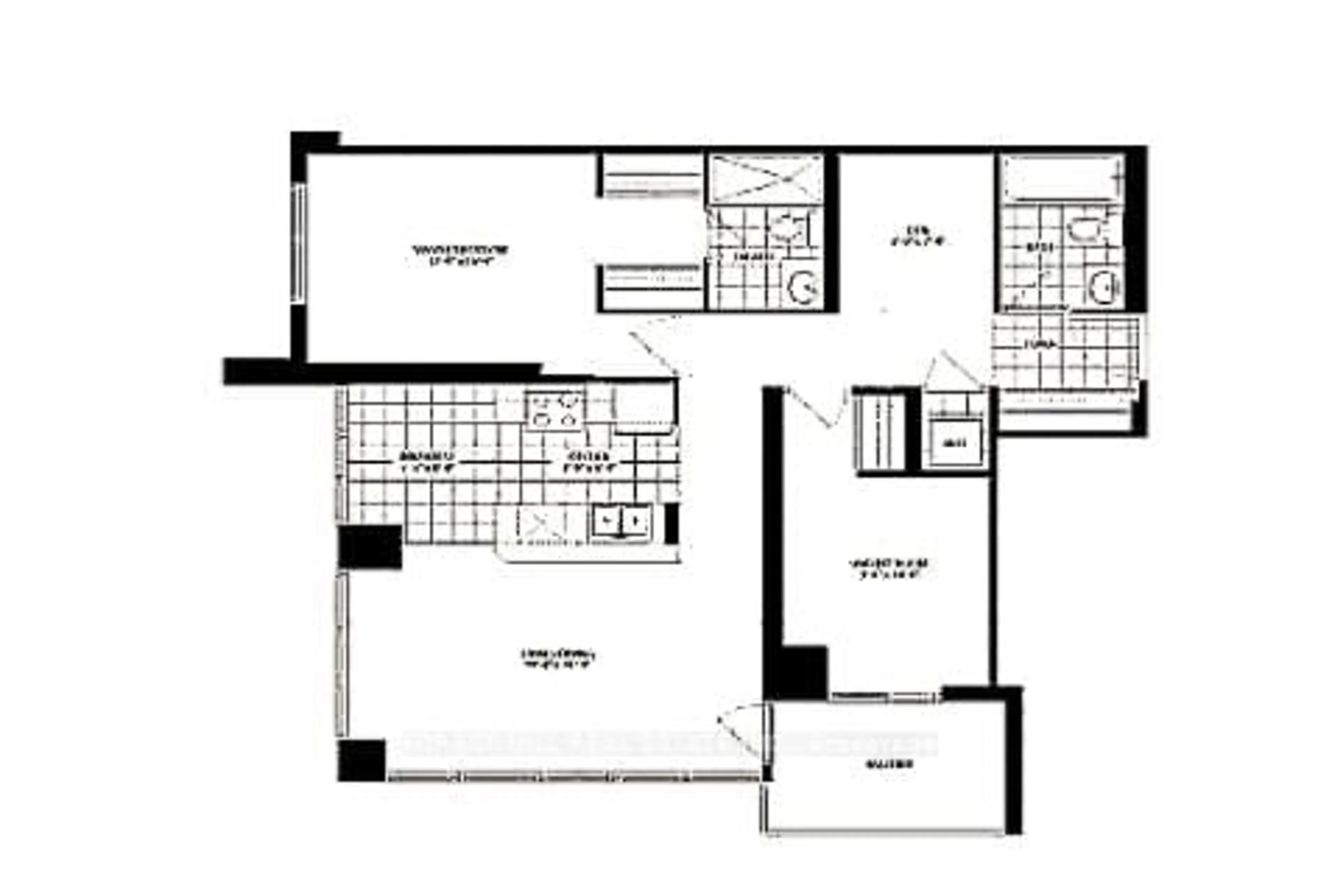 Floor plan for 530 St. Clair Ave #508, Toronto Ontario M6C 0A2
