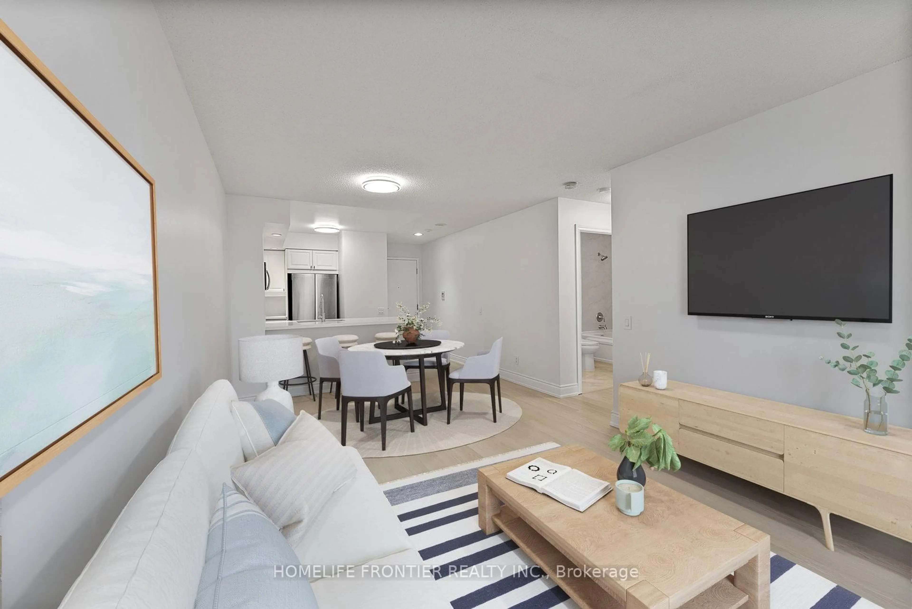 Living room with furniture, unknown for 5 Northtown Way #311, Toronto Ontario M2N 7A1