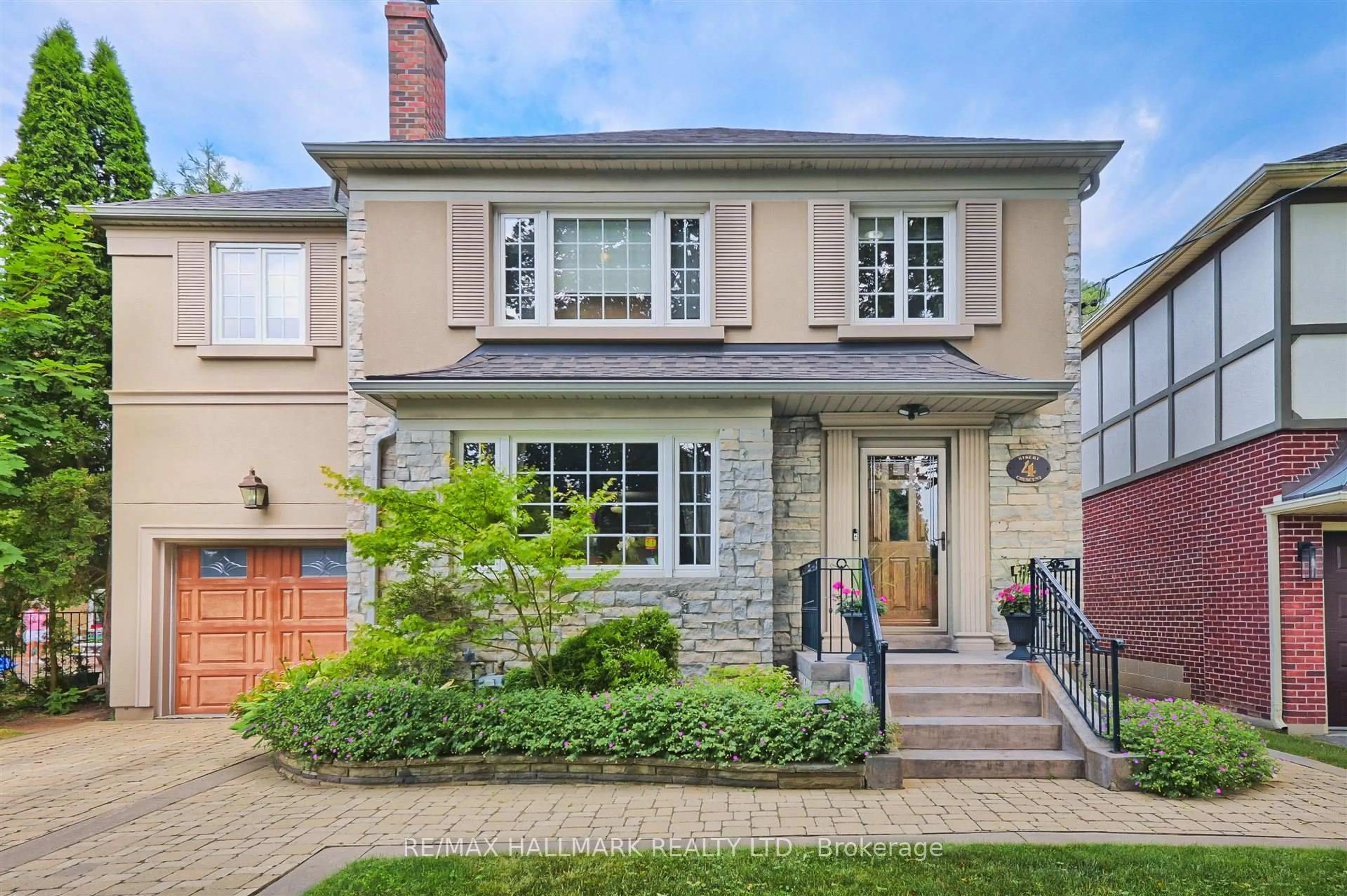 Home with brick exterior material, street for 4 Rykert Cres, Toronto Ontario M4G 2S9