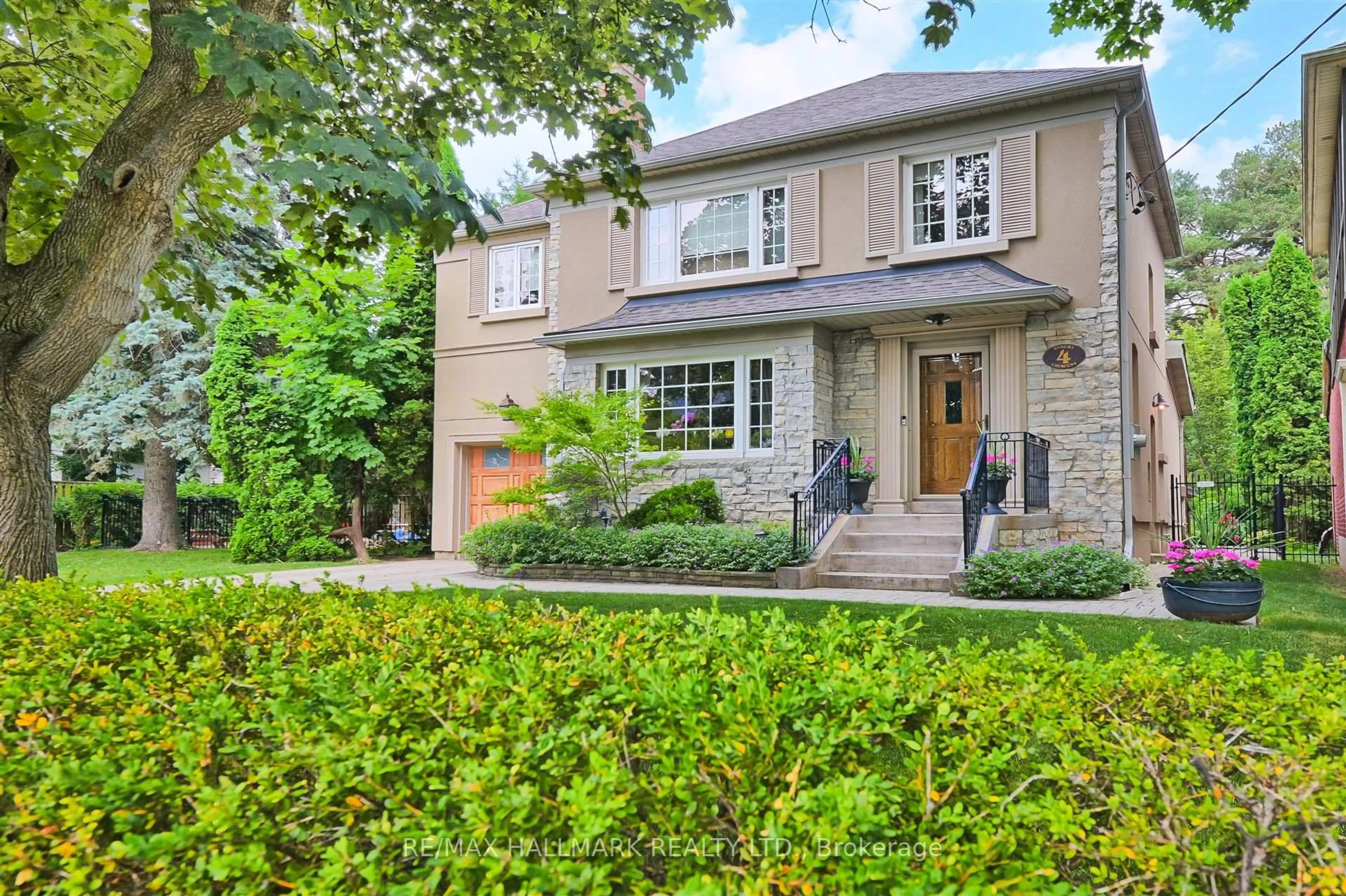 Home with brick exterior material, street for 4 Rykert Cres, Toronto Ontario M4G 2S9