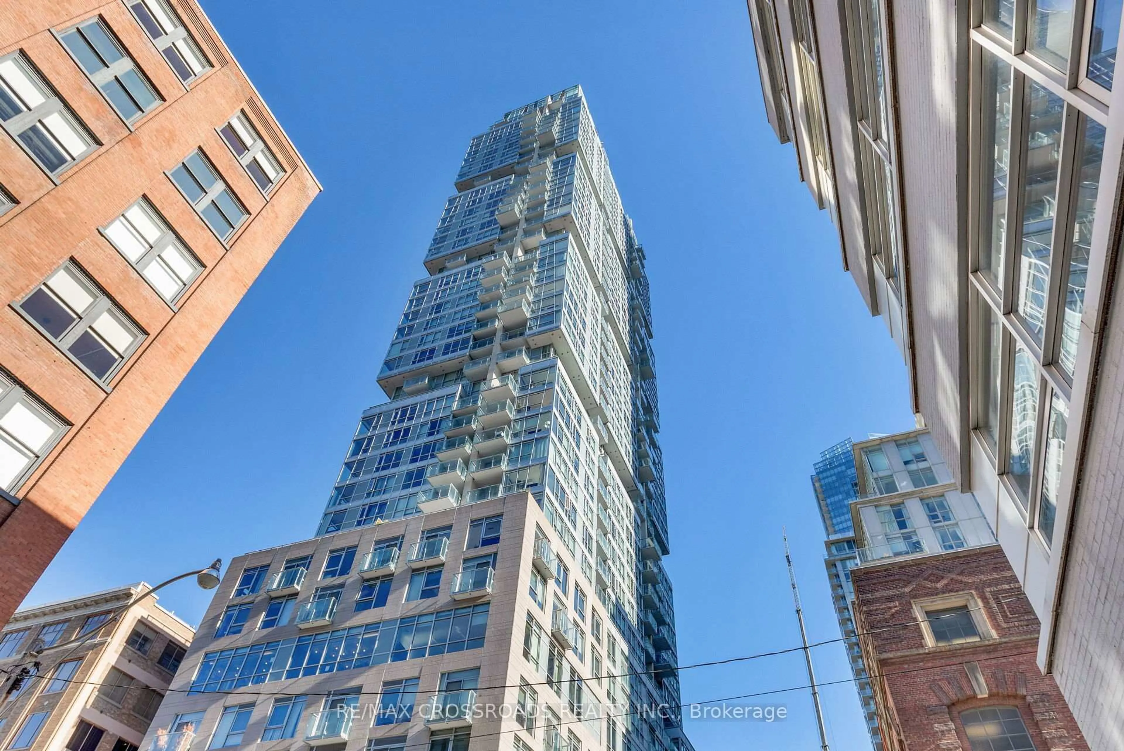Balcony in the apartment, building for 30 Nelson St #305, Toronto Ontario M5V 0H5