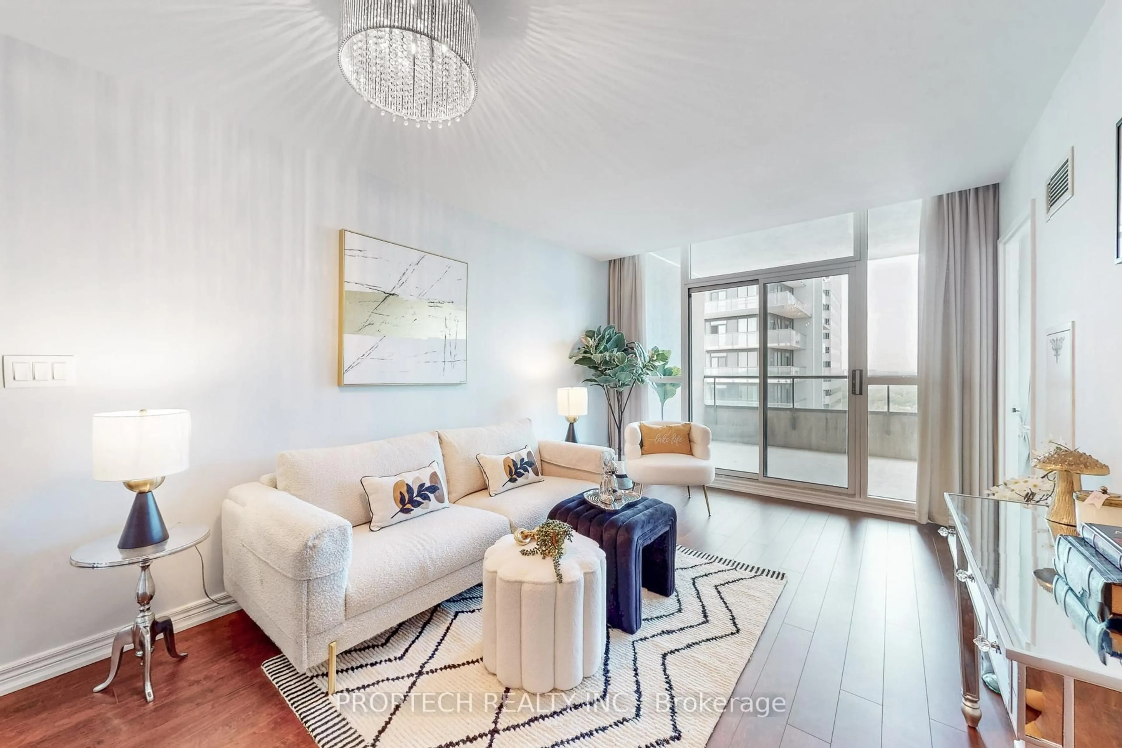 Living room with furniture, unknown for 23 Hollywood Ave #2811, Toronto Ontario M2N 7L8