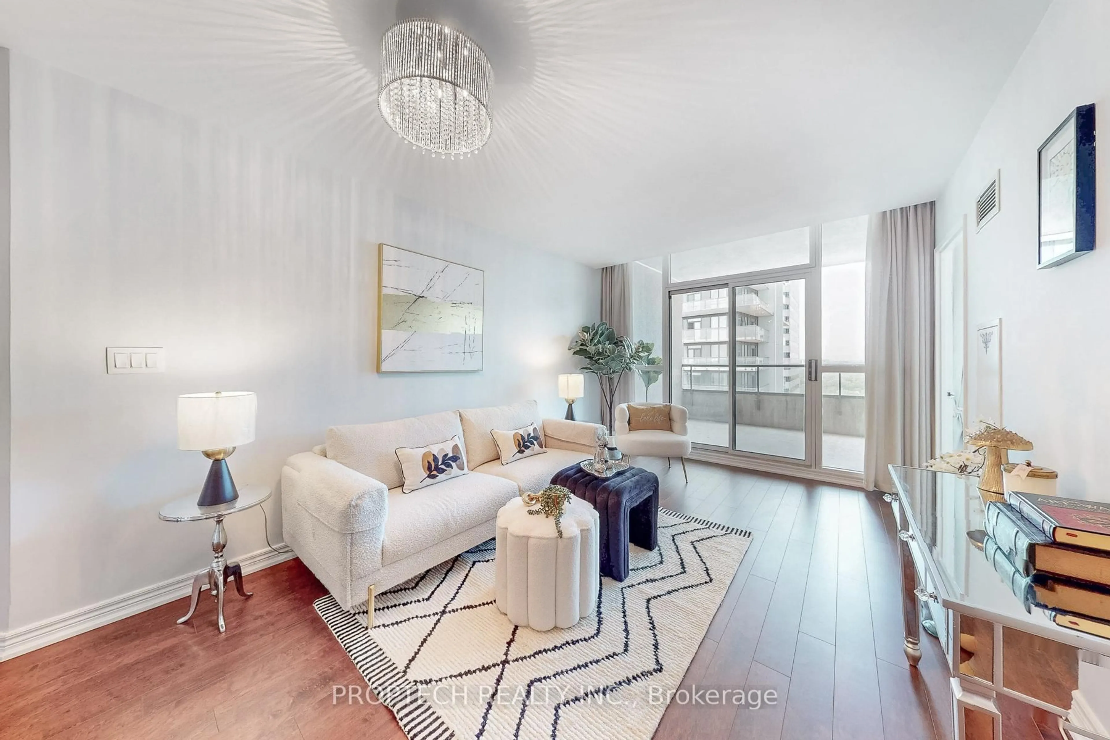 Living room with furniture, unknown for 23 Hollywood Ave #2811, Toronto Ontario M2N 7L8