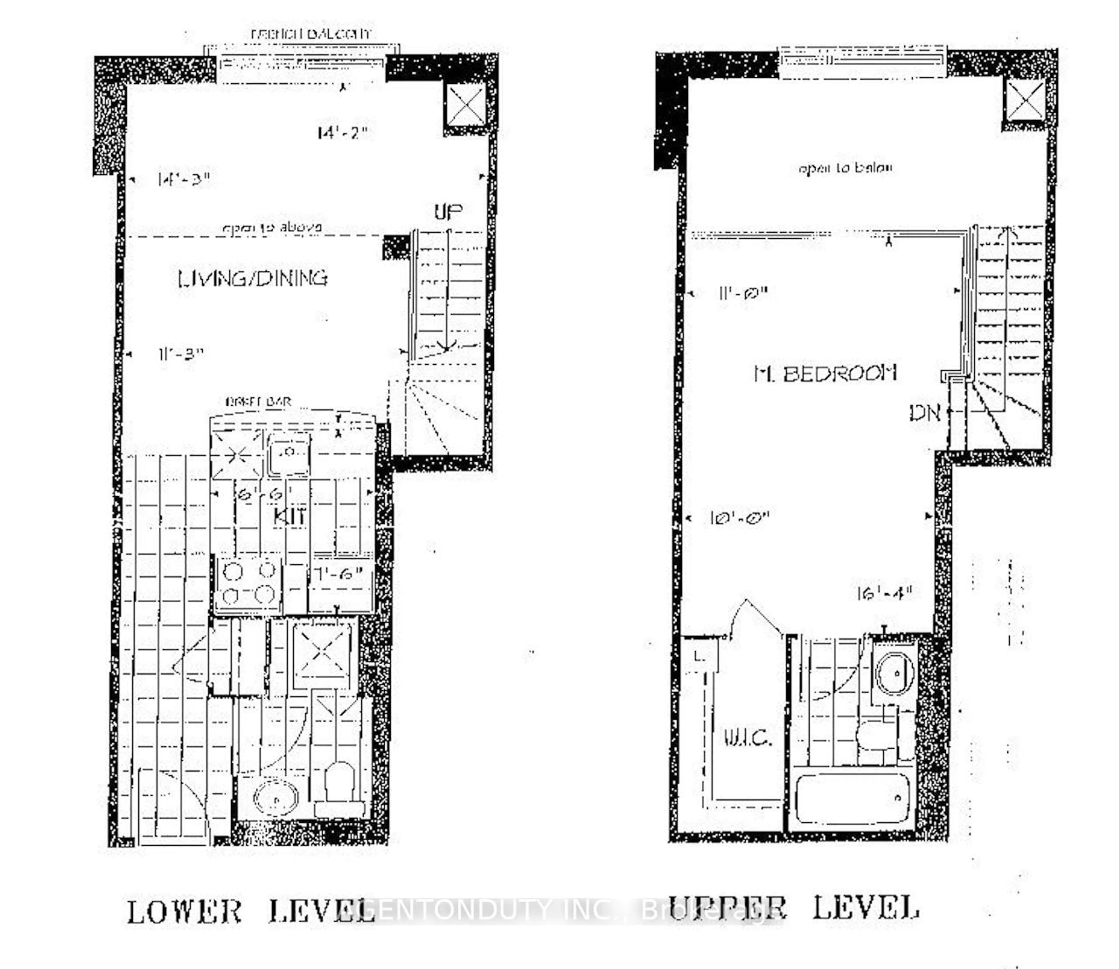 Floor plan for 109 Front St #529, Toronto Ontario M5A 4P7