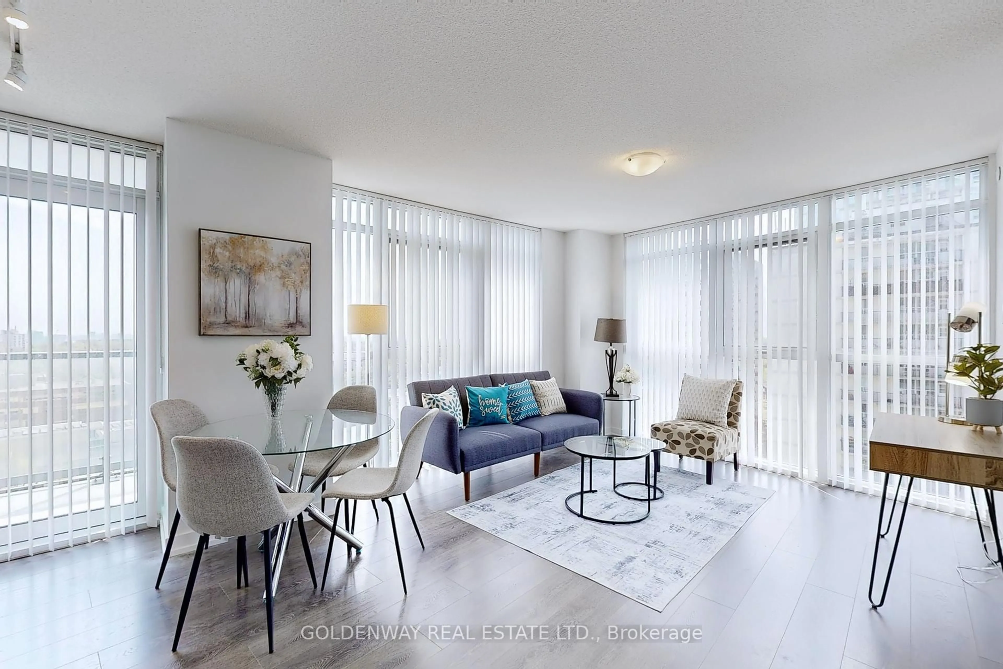 Living room with furniture, unknown for 125 Redpath Ave #1010, Toronto Ontario M4S 0B5