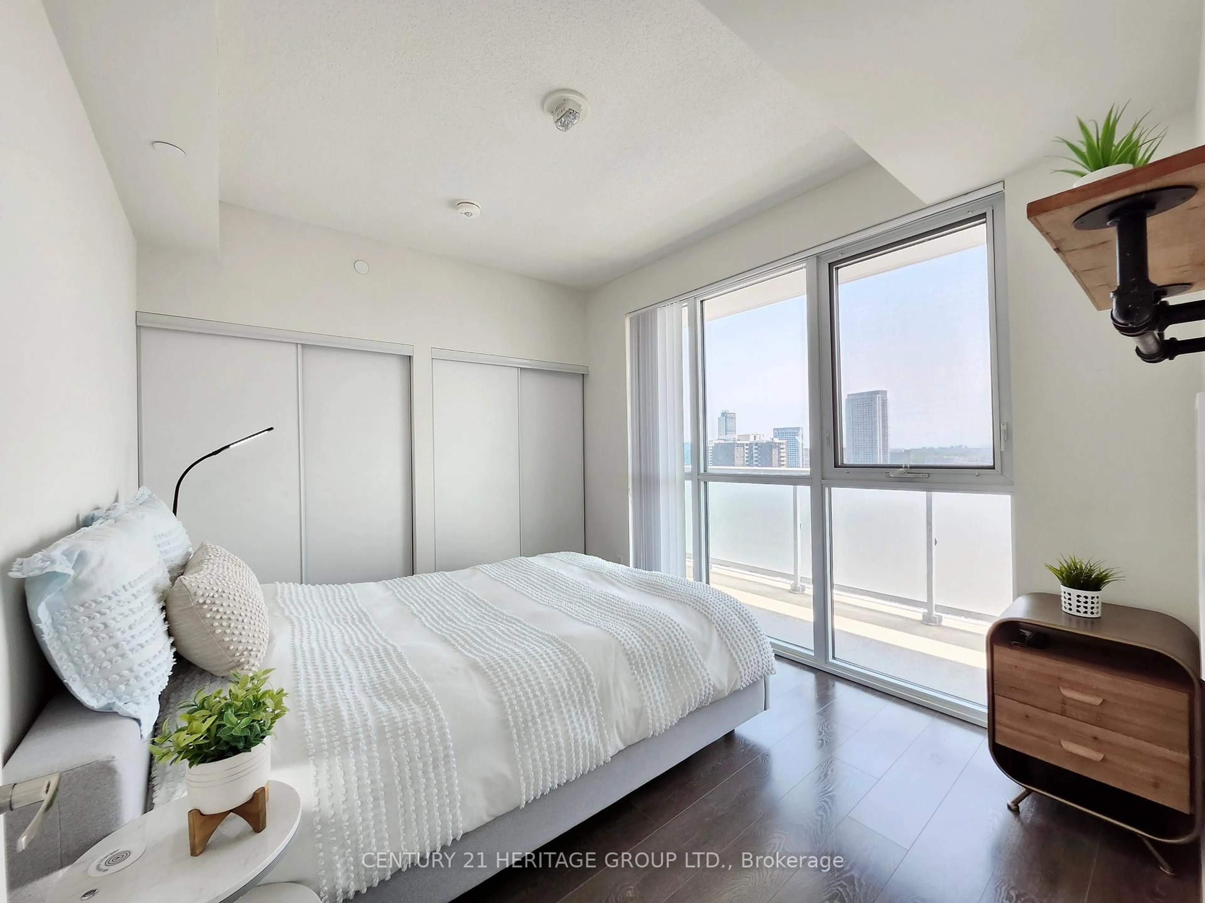 Bedroom with bed, unknown for 188 Fairview Mall Dr #2112, Toronto Ontario M2J 0H7