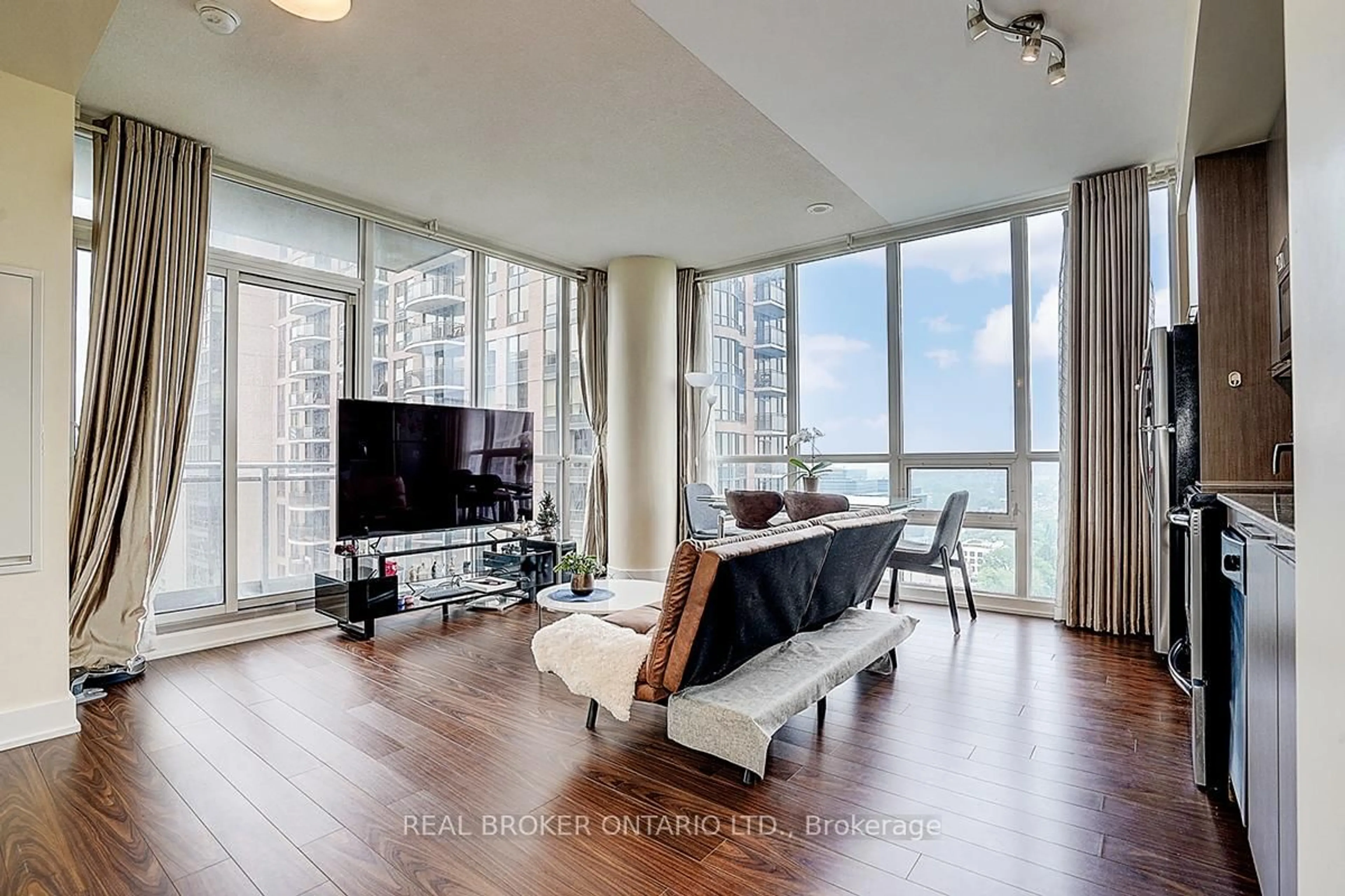 Living room with furniture, unknown for 23 Sheppard Ave #2104, Toronto Ontario M2N 0C8