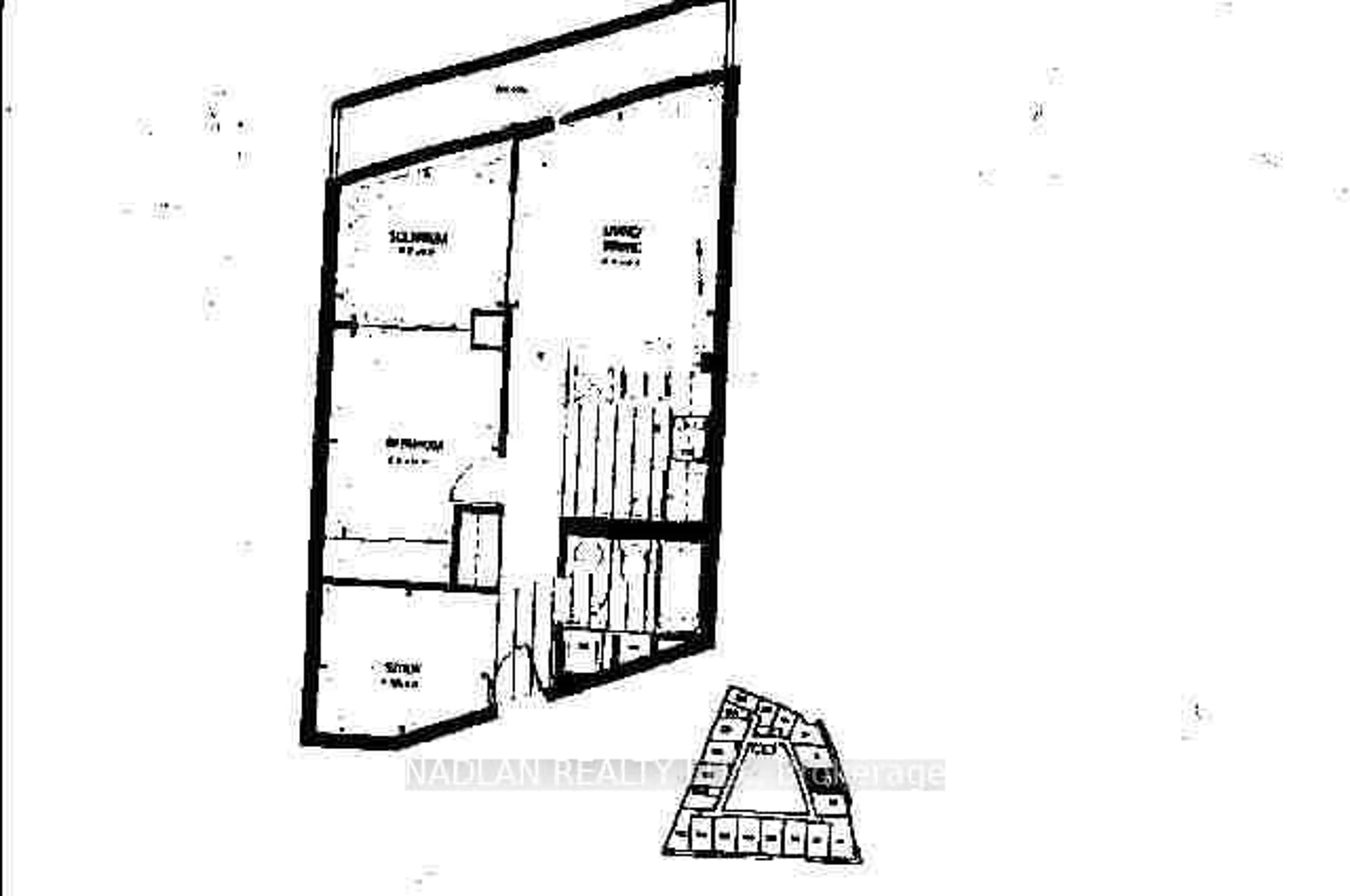 Floor plan for 650 Queens Quay #305, Toronto Ontario M5V 3N2