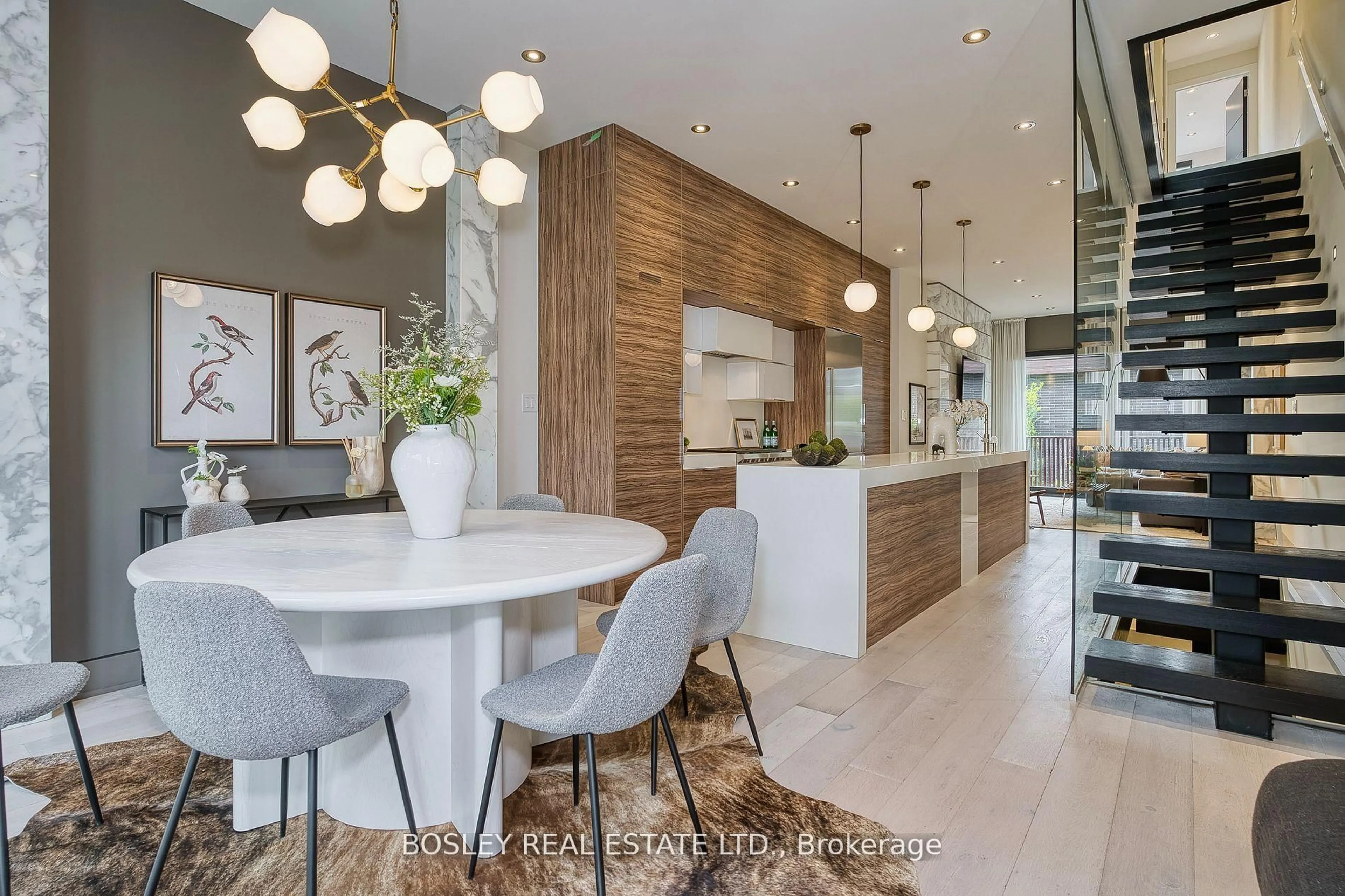 Contemporary kitchen, wood/laminate floor for 189 Argyle St, Toronto Ontario M6J 1P5