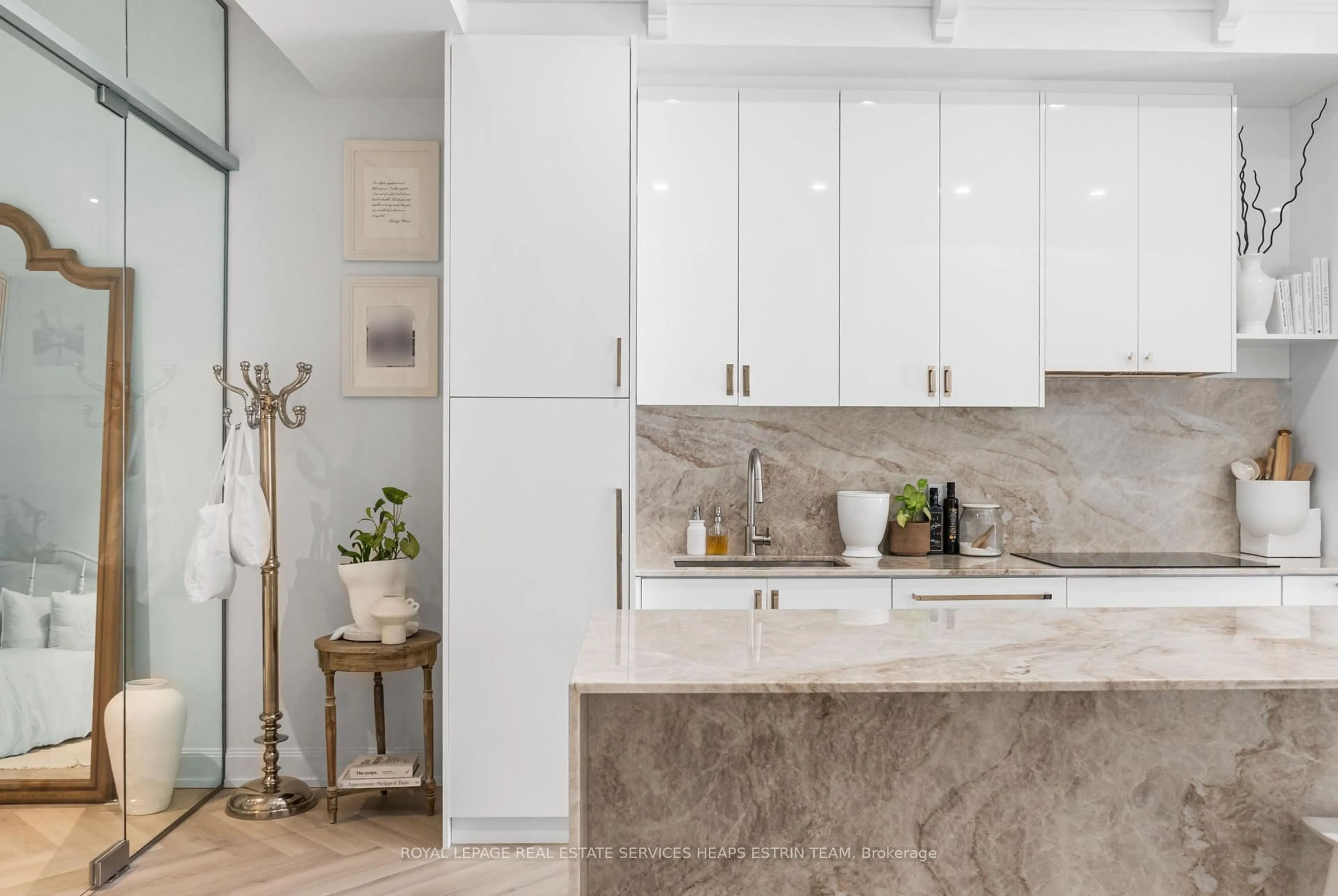 Contemporary kitchen, ceramic/tile floor for 2181 Yonge St #409, Toronto Ontario M4S 3H7