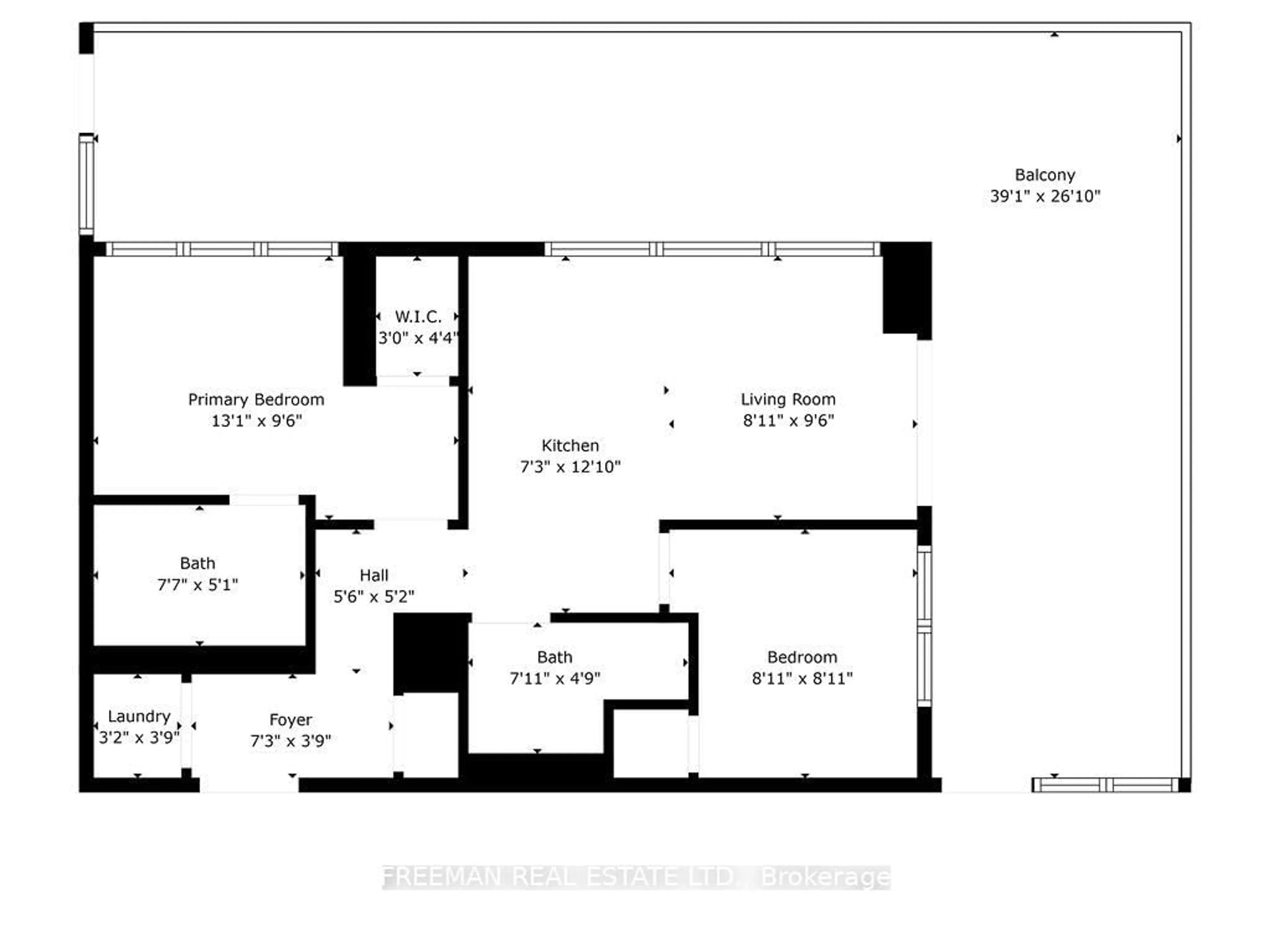 Floor plan for 15 Holmes Ave #402, Toronto Ontario M2N 0L4