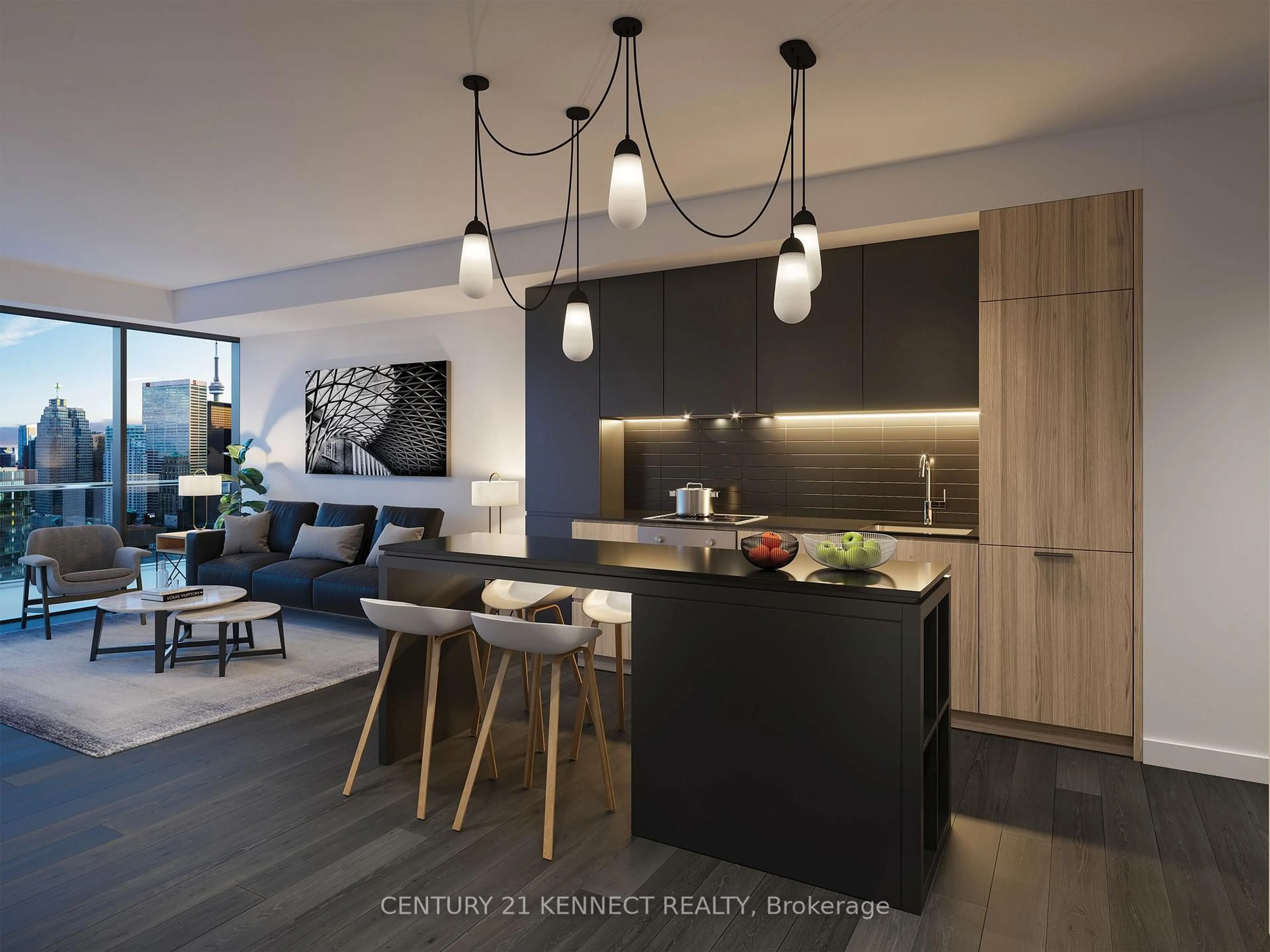 Open concept kitchen, unknown for 89 Church St #4708, Toronto Ontario M5C 2G3