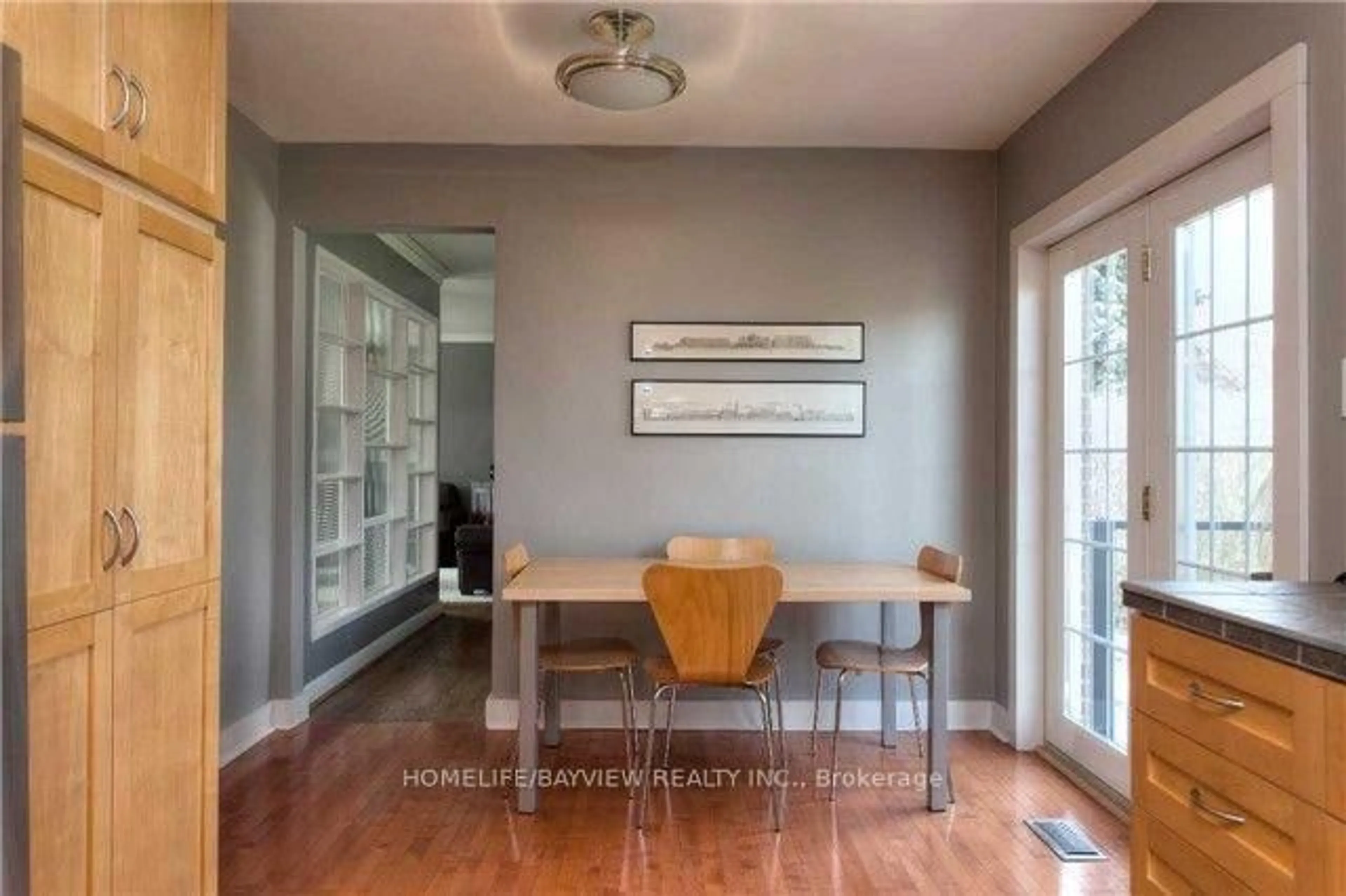 Dining room, wood/laminate floor for 238 Searle Ave, Toronto Ontario M3H 4B9