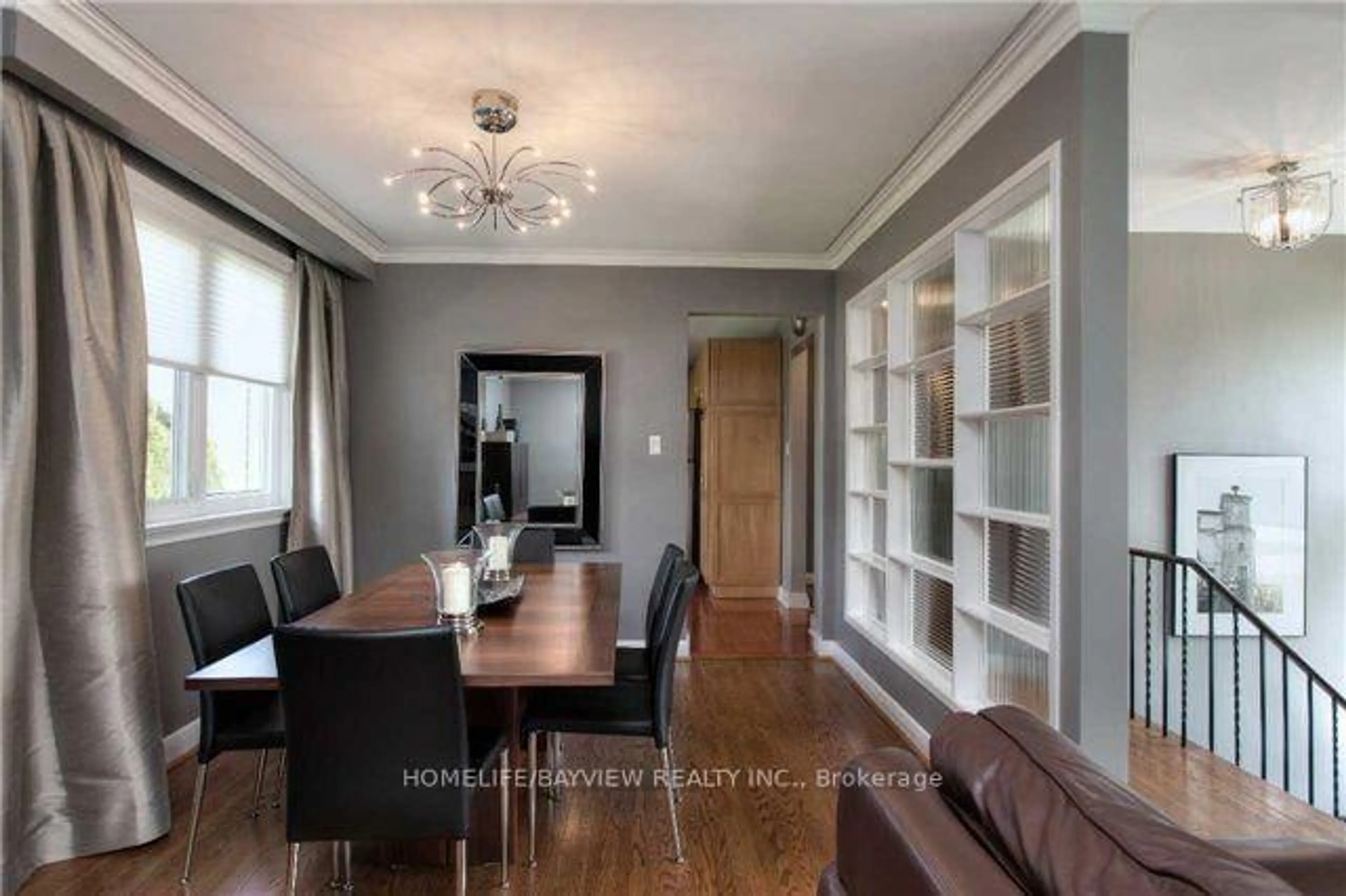 Dining room, wood/laminate floor for 238 Searle Ave, Toronto Ontario M3H 4B9