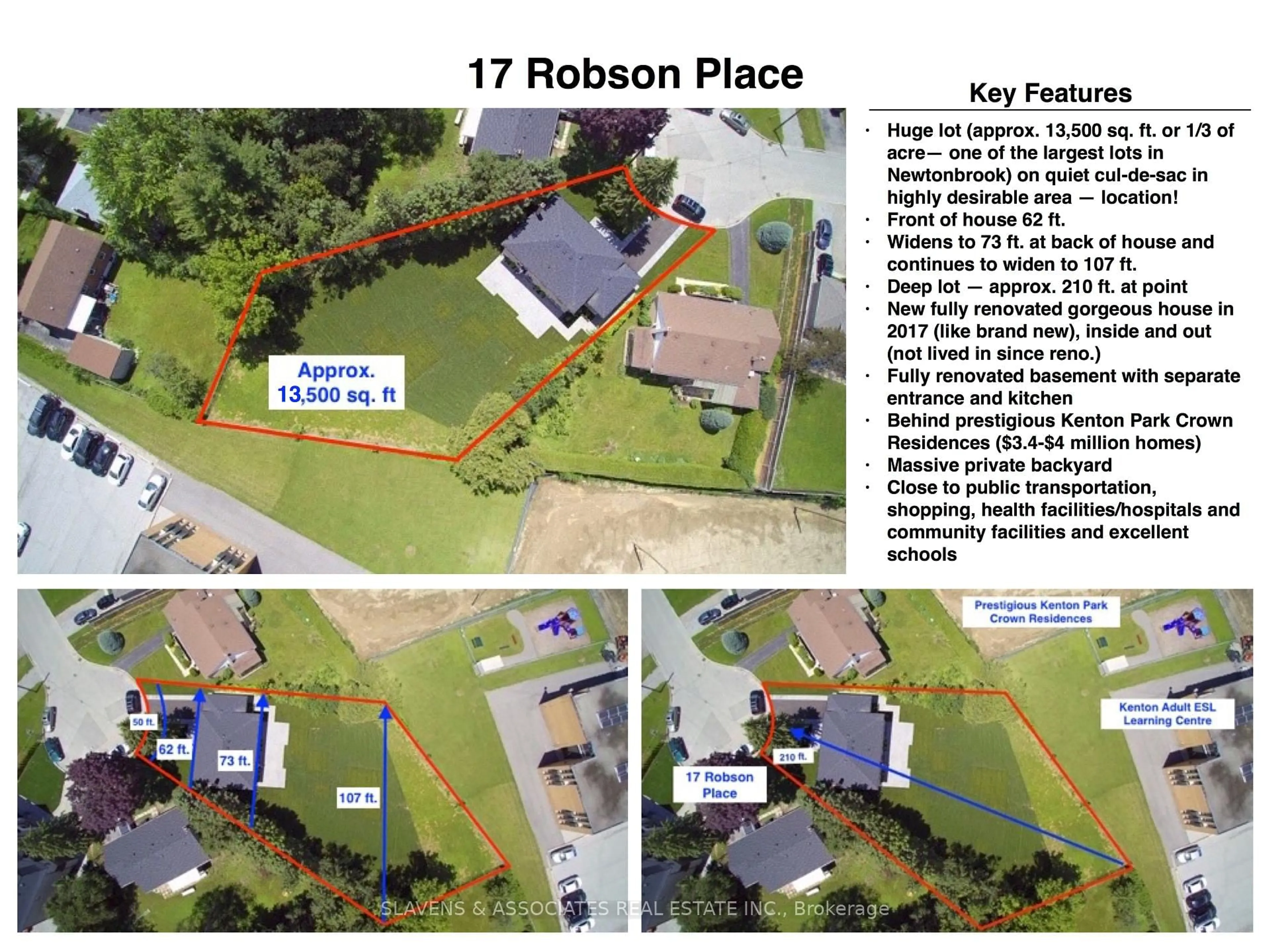 A pic from outside/outdoor area/front of a property/back of a property/a pic from drone, street for 17 Robson Pl, Toronto Ontario M2R 2Y3