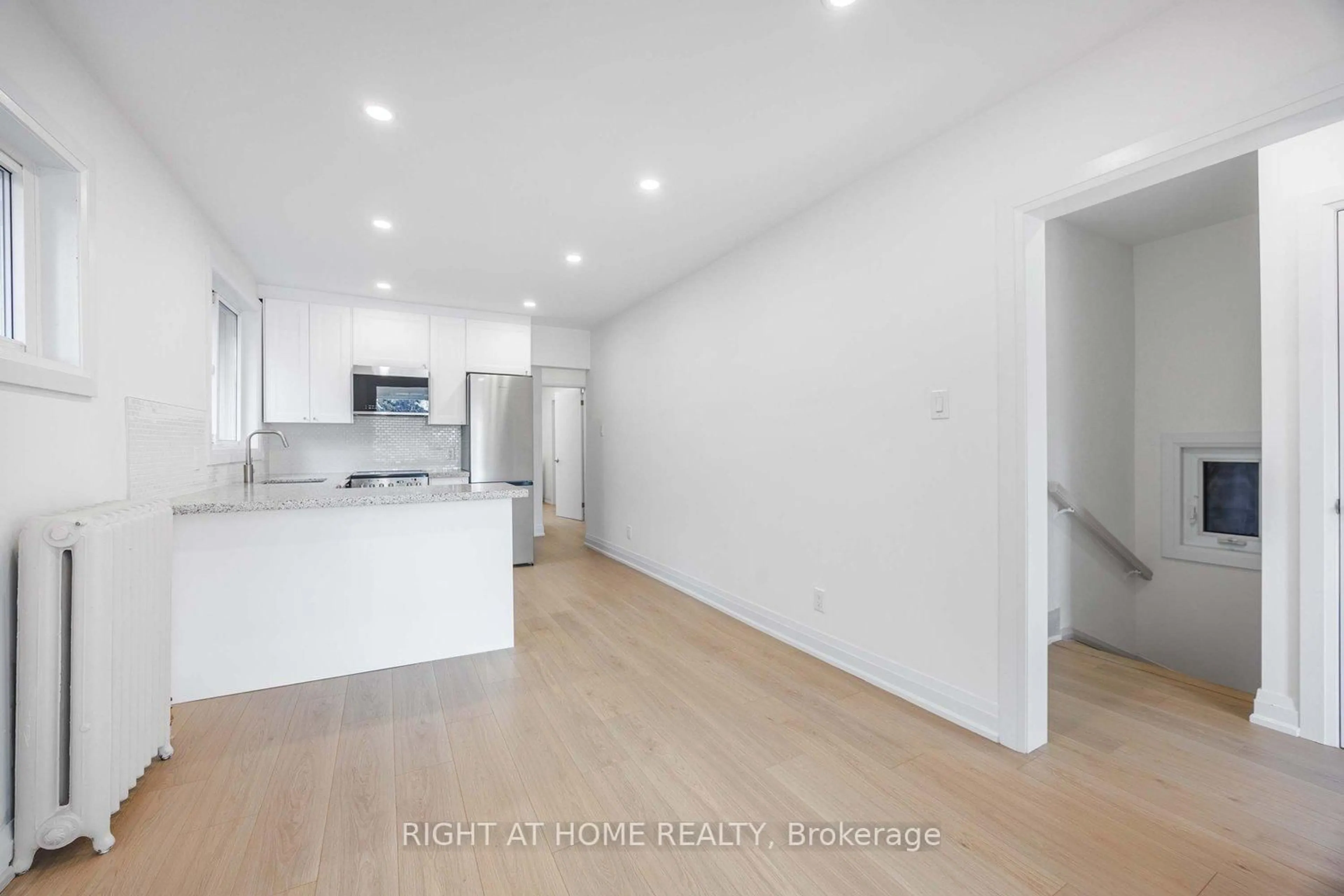 Open concept kitchen, floor is not visible for 54 Mcnairn Ave, Toronto Ontario M5M 2H5