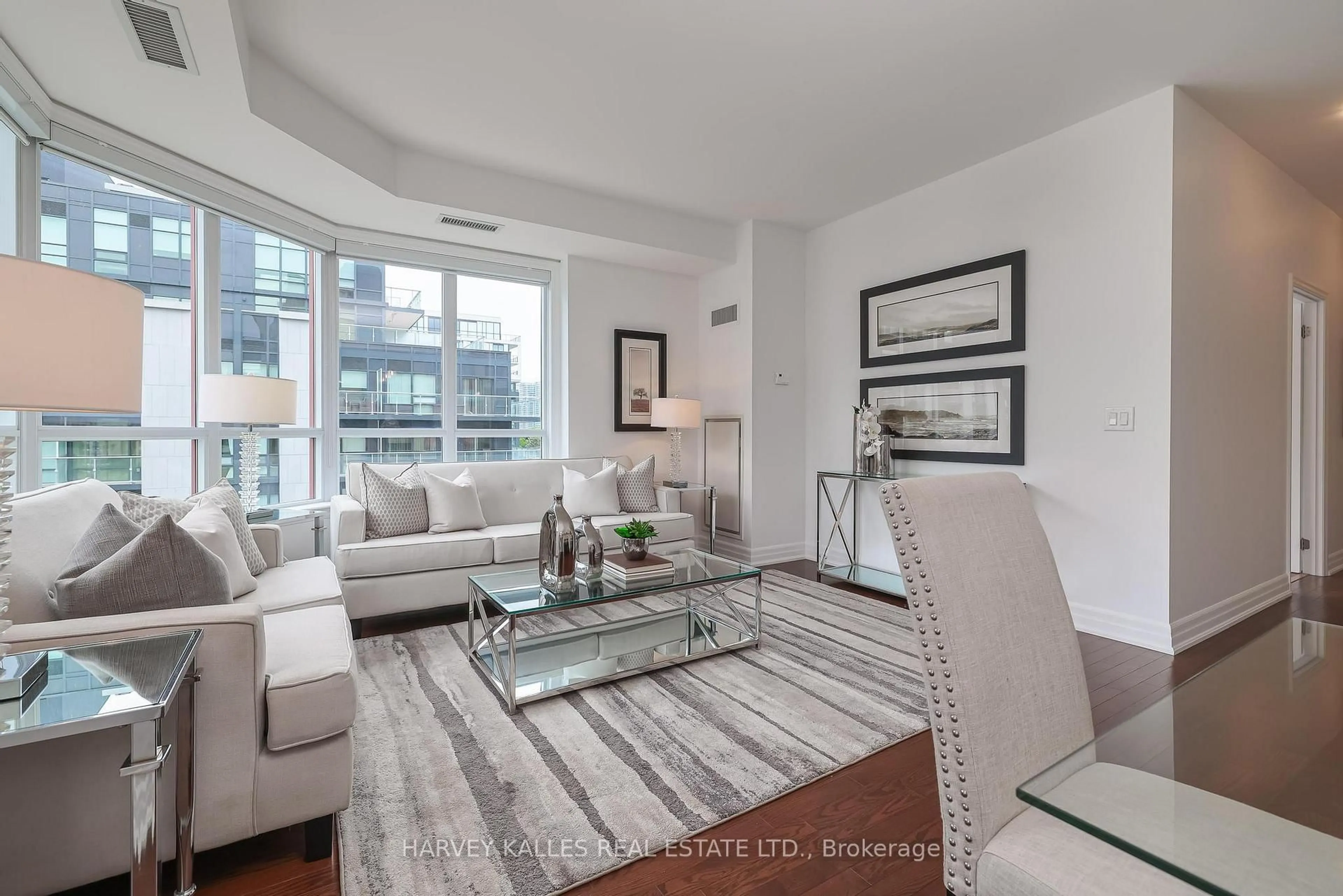 Living room with furniture, unknown for 23 Rean Dr #603, Toronto Ontario M2K 0A5