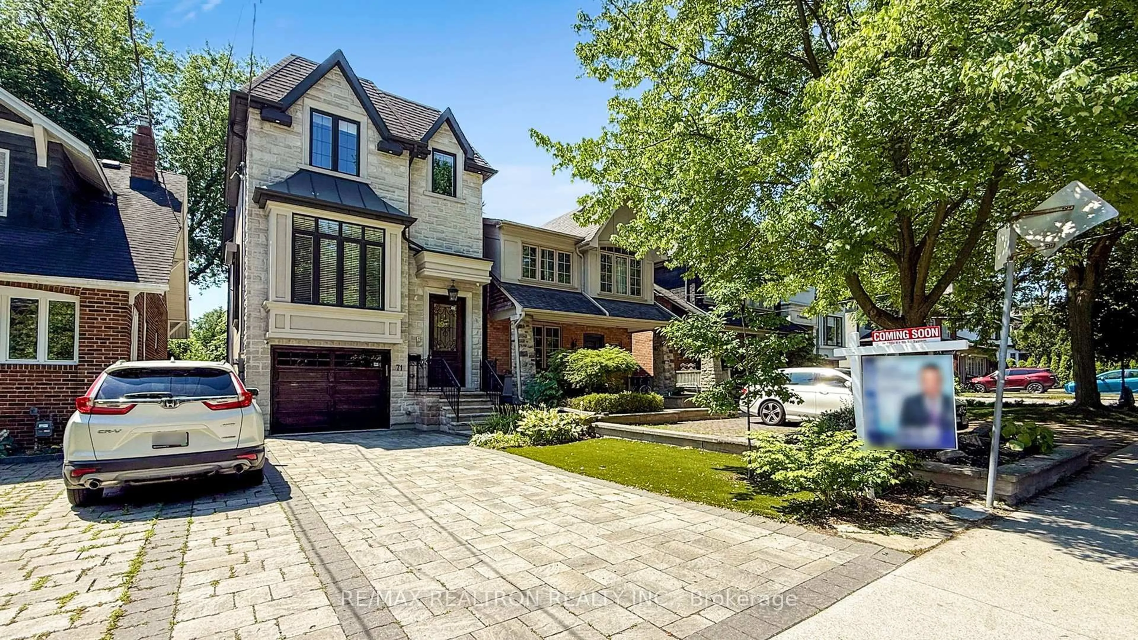 Home with brick exterior material, street for 71 Deloraine Ave, Toronto Ontario M5M 2A8