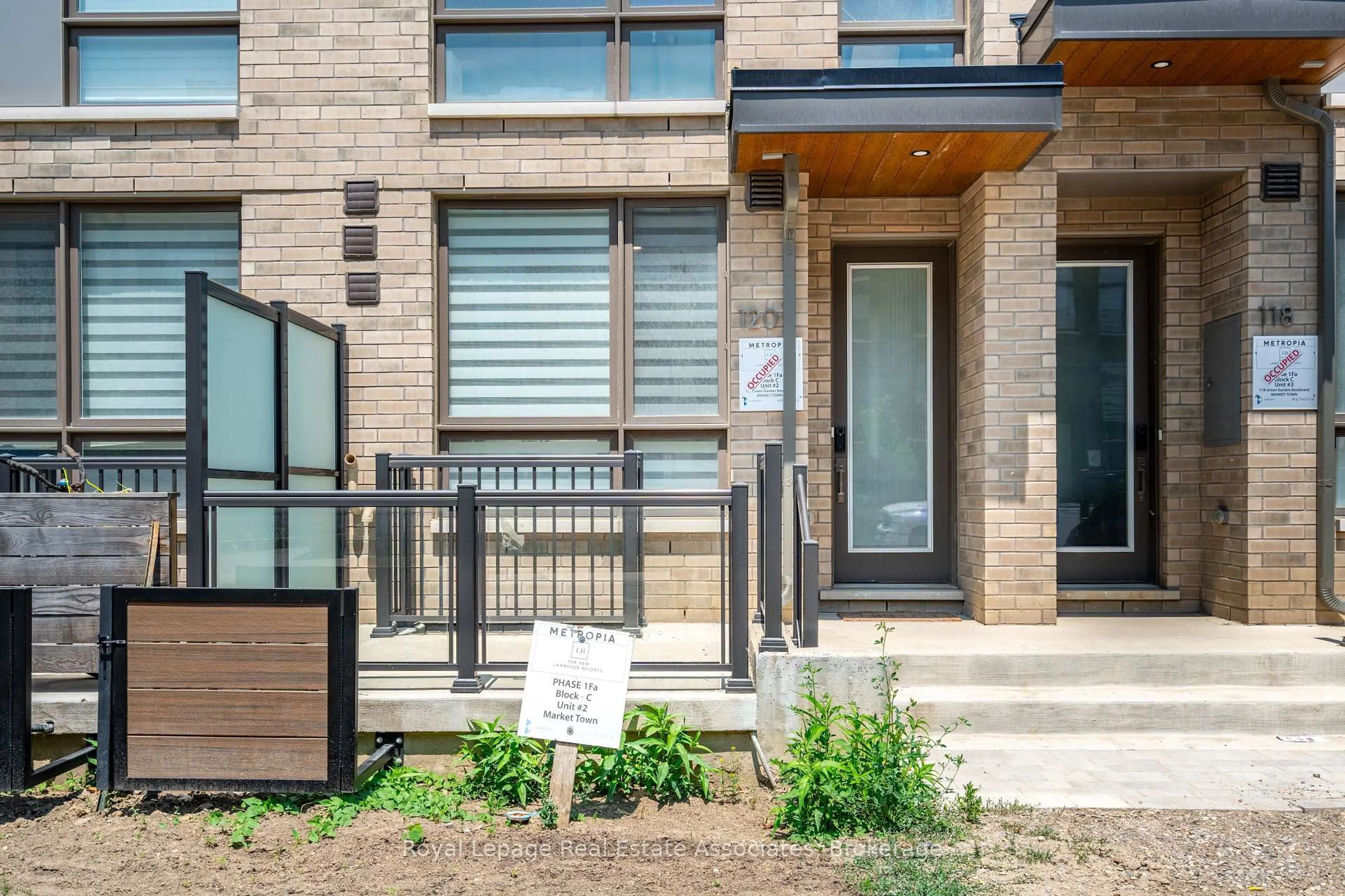 Home with brick exterior material, street for 120 Green Gardens Blvd, Toronto Ontario M6A 0E5