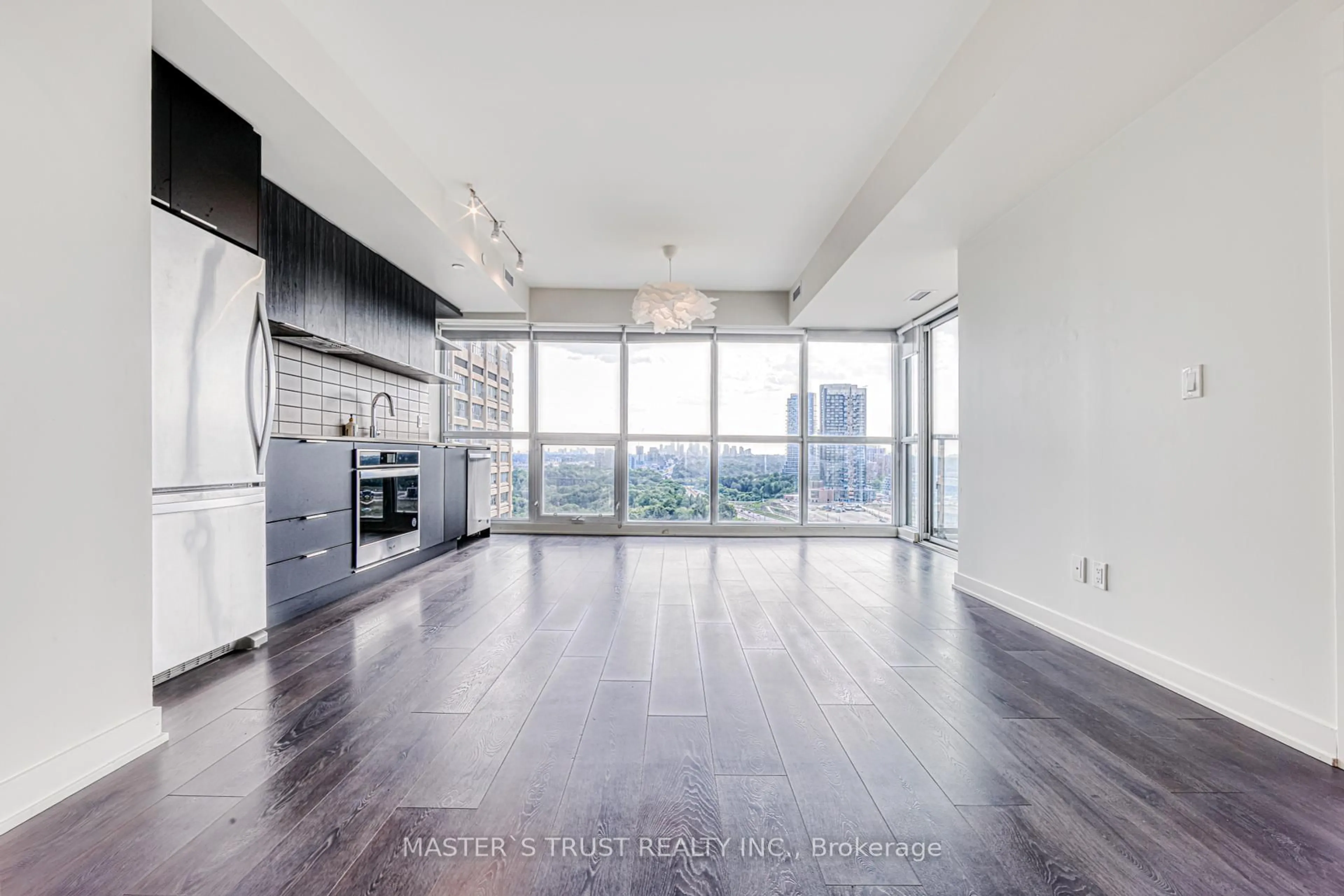 Open concept kitchen, unknown for 6 Sonic Way #1602, Toronto Ontario M3C 0P1