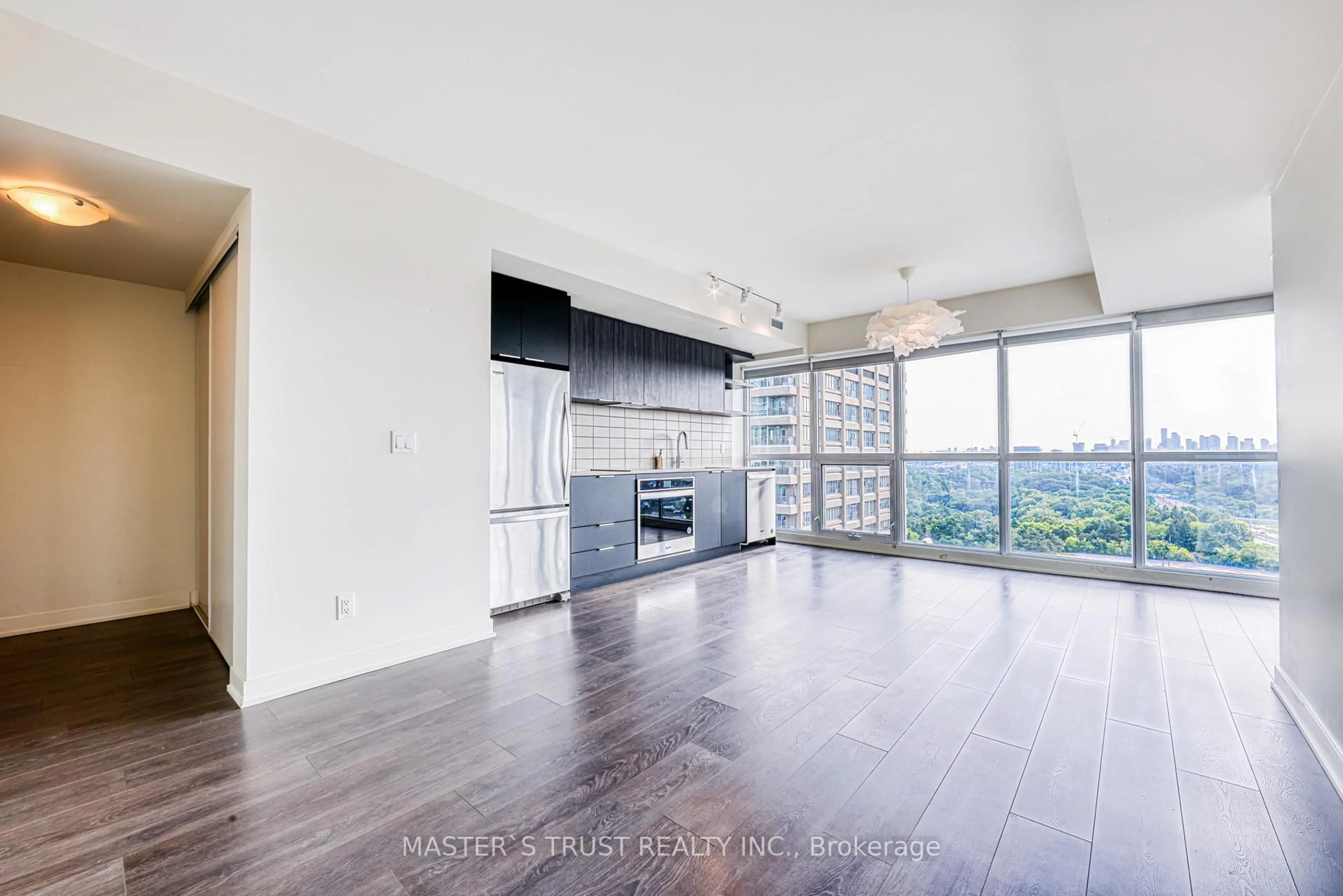 Open concept kitchen, unknown for 6 Sonic Way #1602, Toronto Ontario M3C 0P1