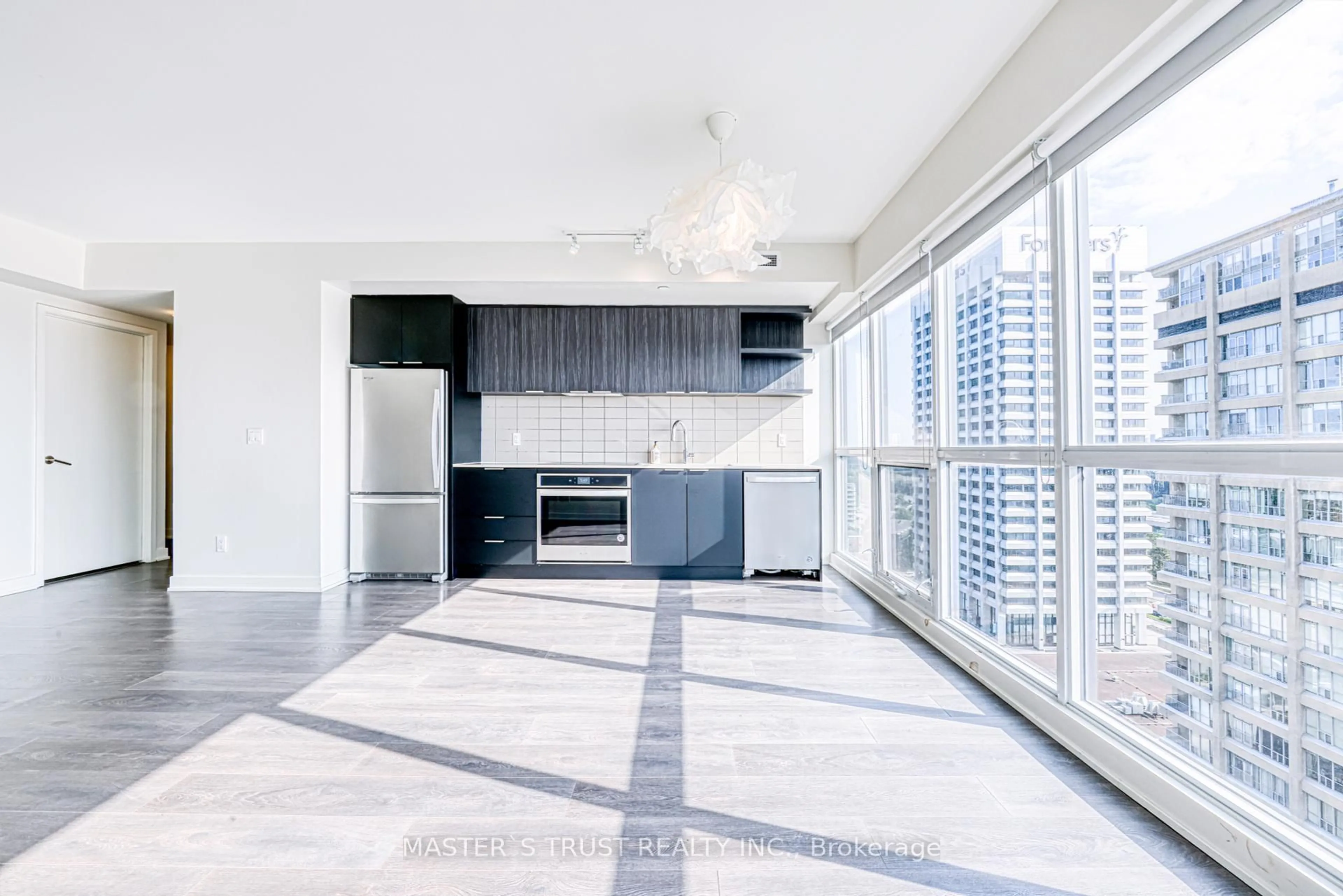 Open concept kitchen, unknown for 6 Sonic Way #1602, Toronto Ontario M3C 0P1