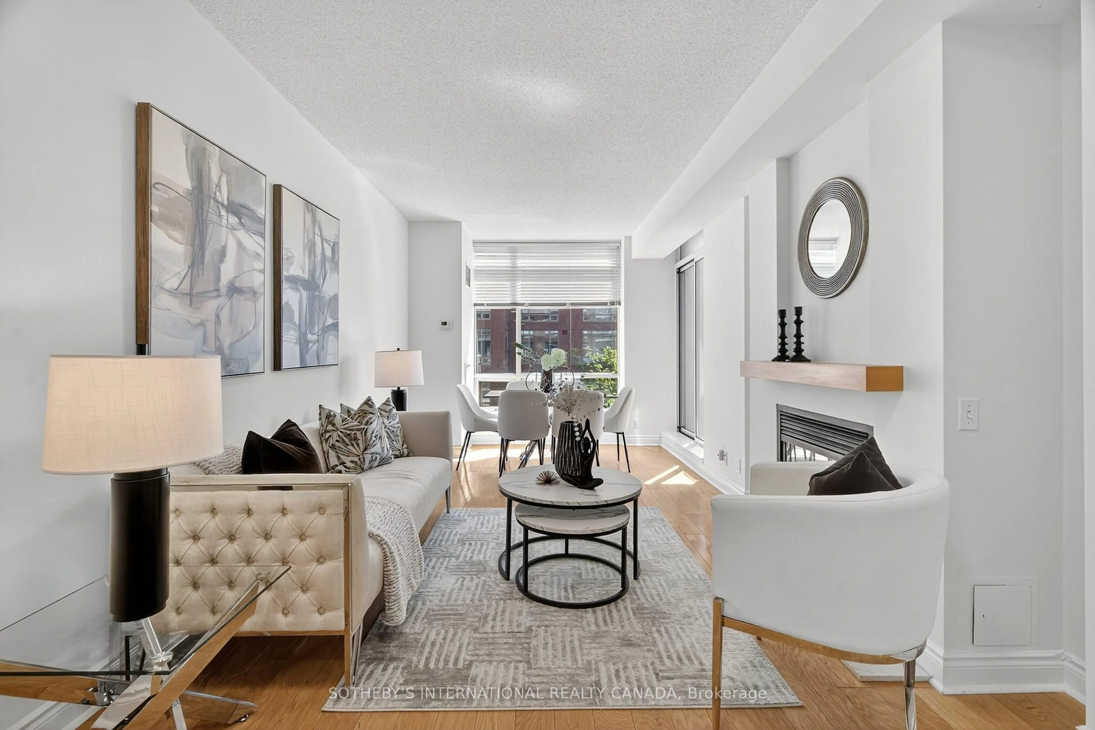 Living room with furniture, unknown for 500 Queens Quay W #405W, Toronto Ontario M5V 3K8