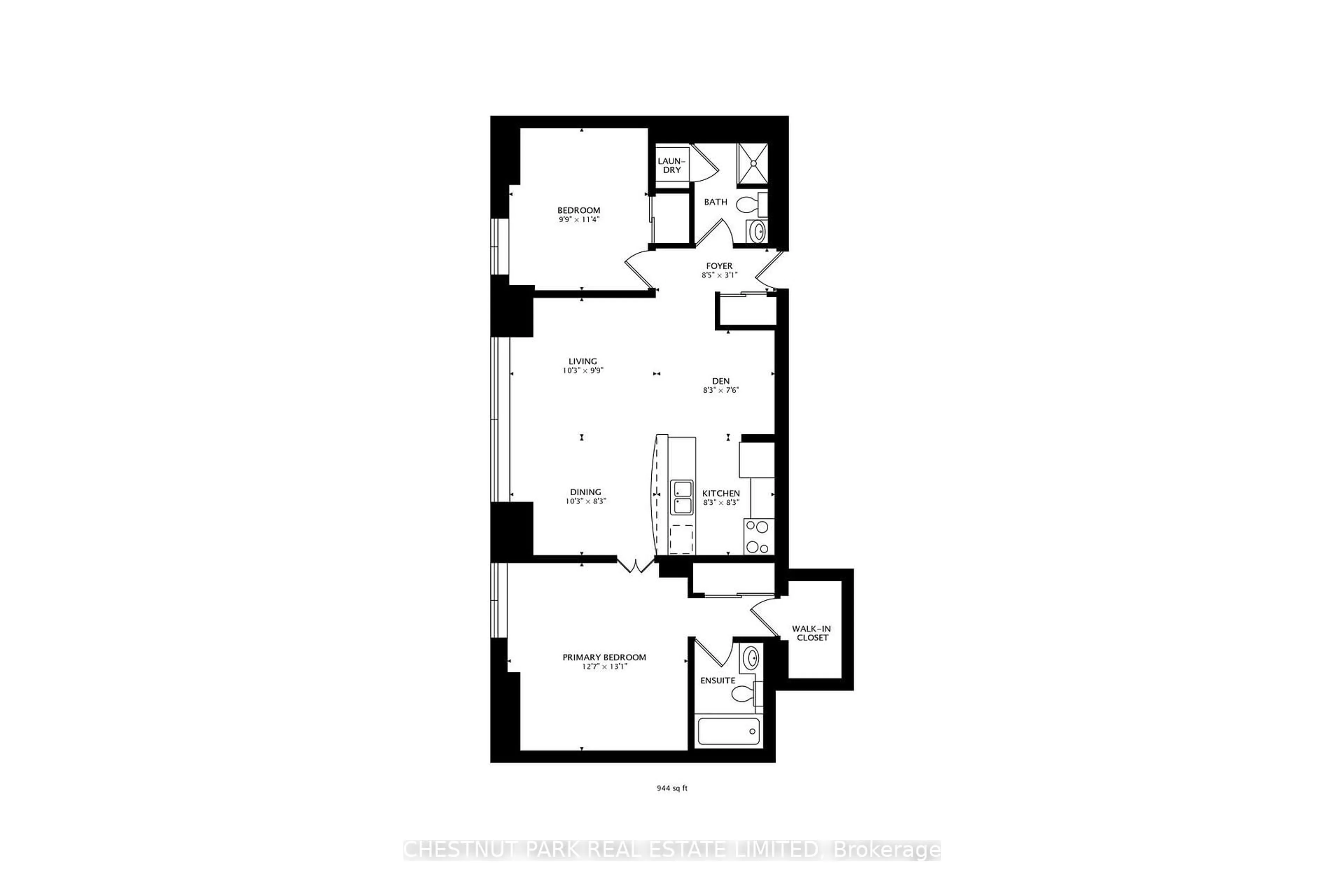 Floor plan for 97 Lawton Blvd #201, Toronto Ontario M4V 1Z6