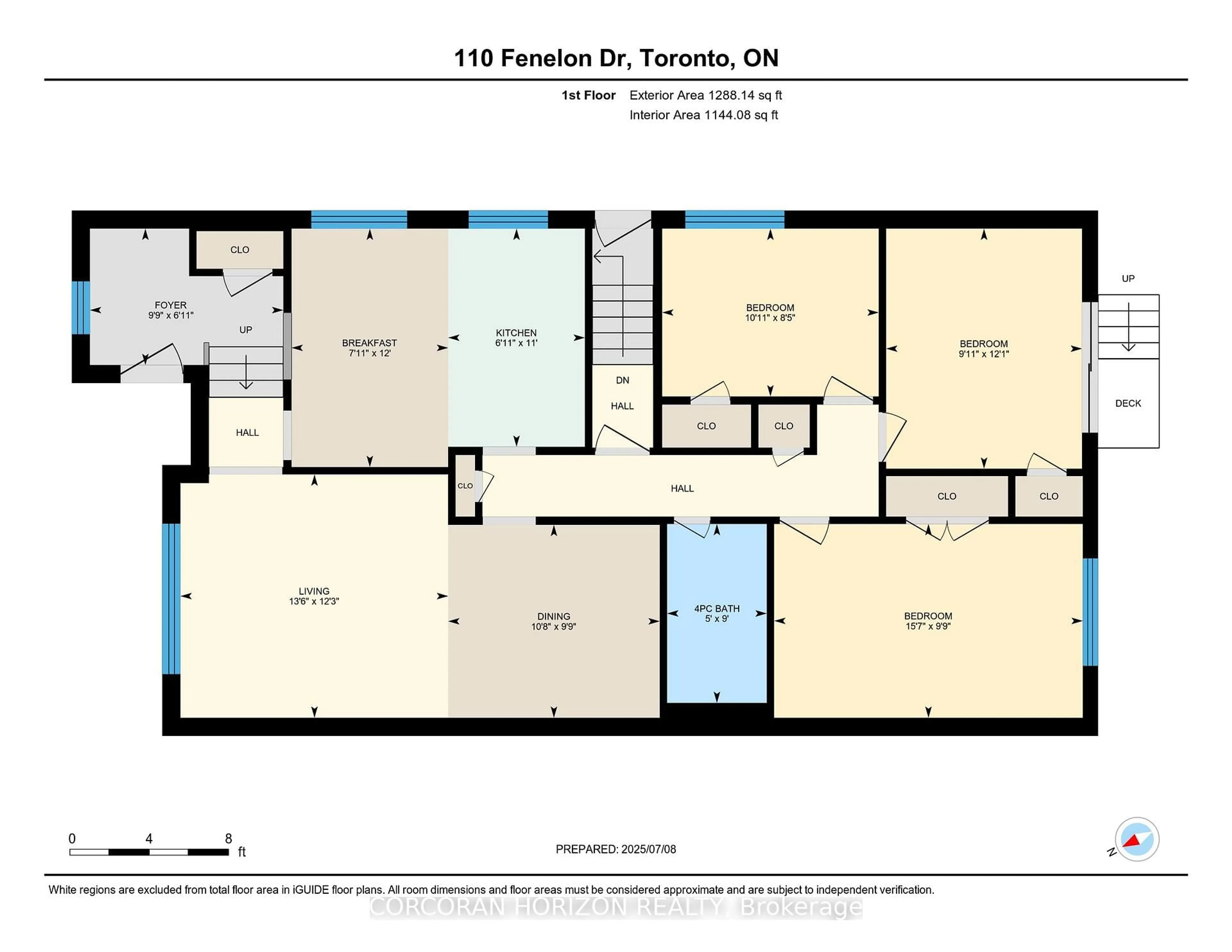 Floor plan for 110 Fenelon Dr, Toronto Ontario M3A 3K6