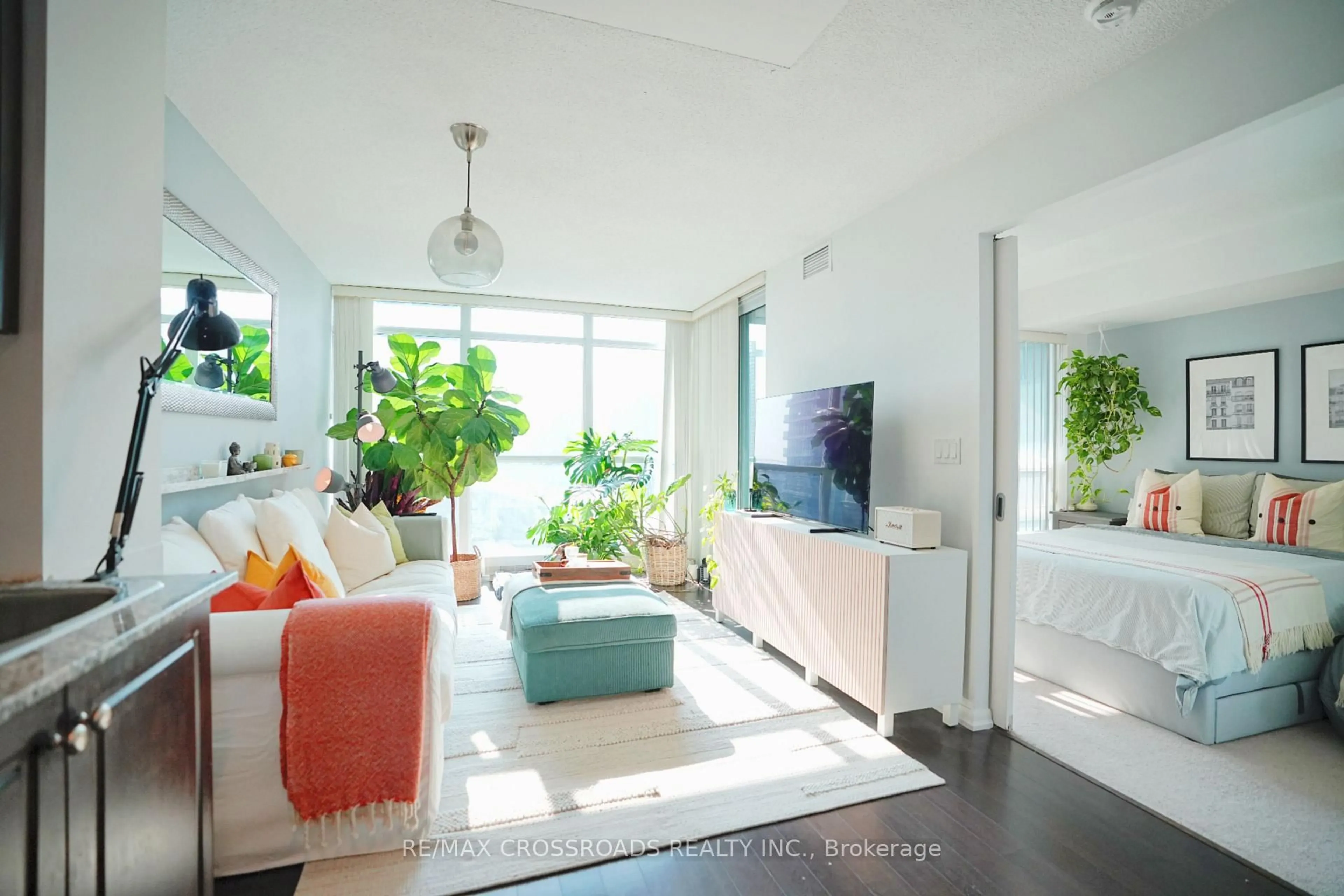 Living room with furniture, unknown for 209 Fort York Blvd #1456, Toronto Ontario M5V 4A1