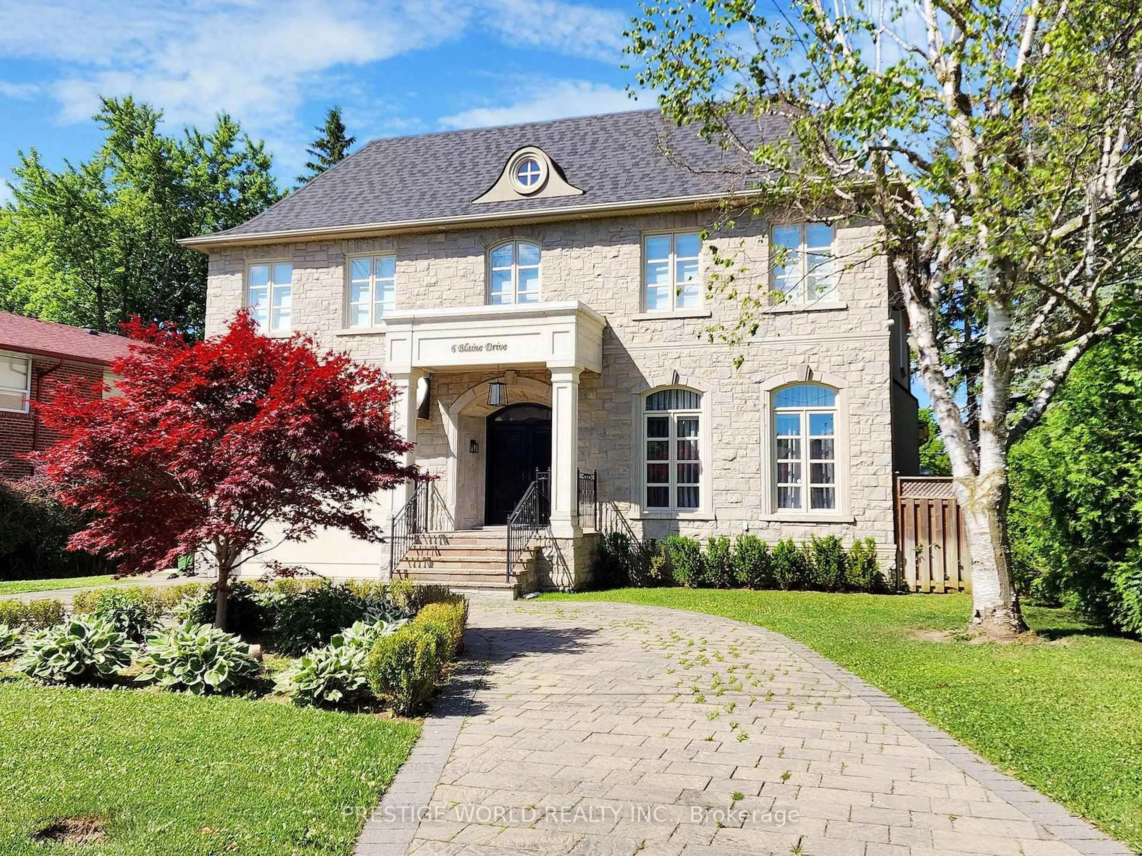 Home with brick exterior material, street for 6 Blaine Dr, Toronto Ontario M3B 2G4