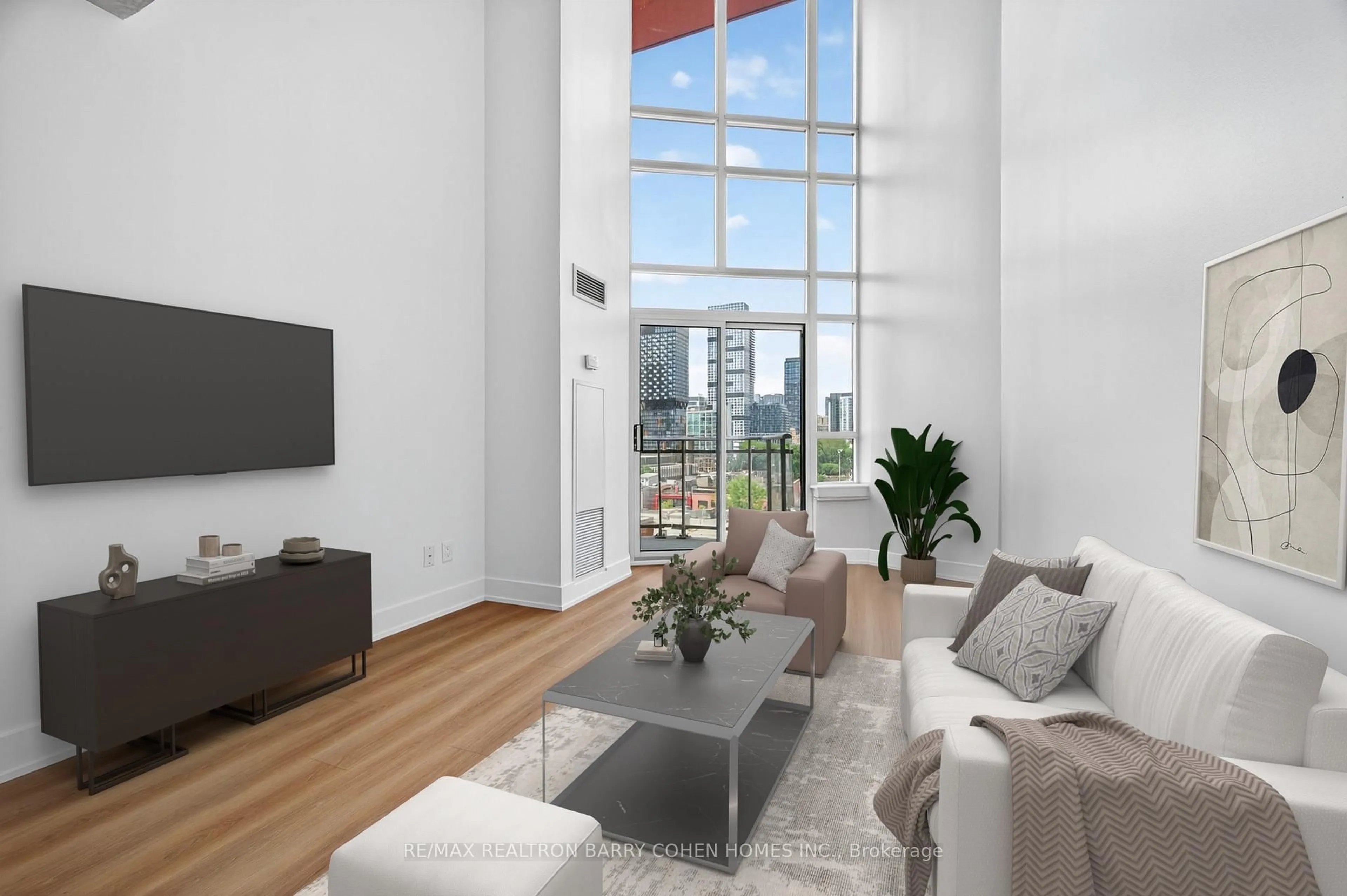 Living room with furniture, unknown for 255 Richmond St #814, Toronto Ontario M5A 4T7