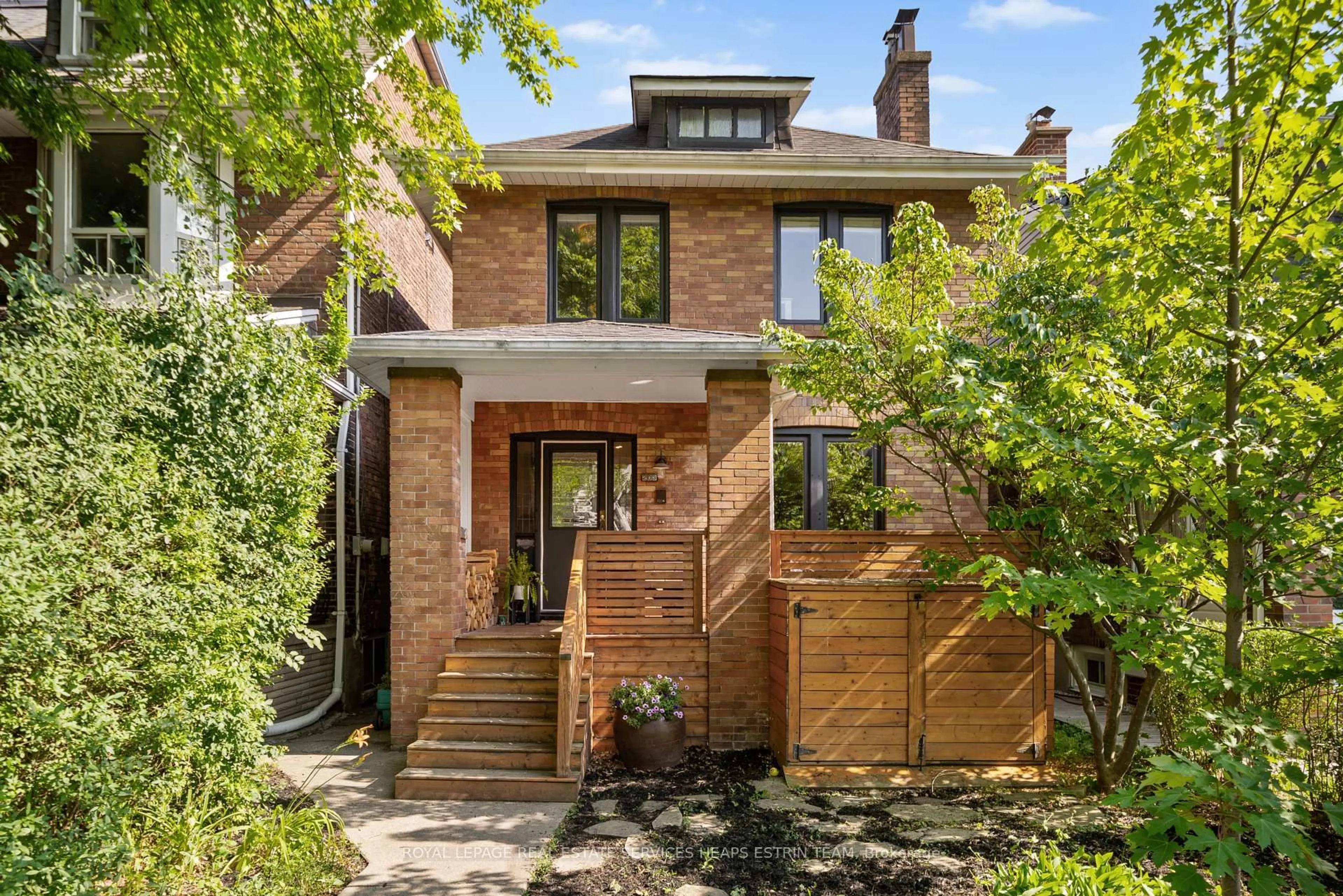 Home with brick exterior material, street for 203 Ashworth Ave, Toronto Ontario M6G 2A6