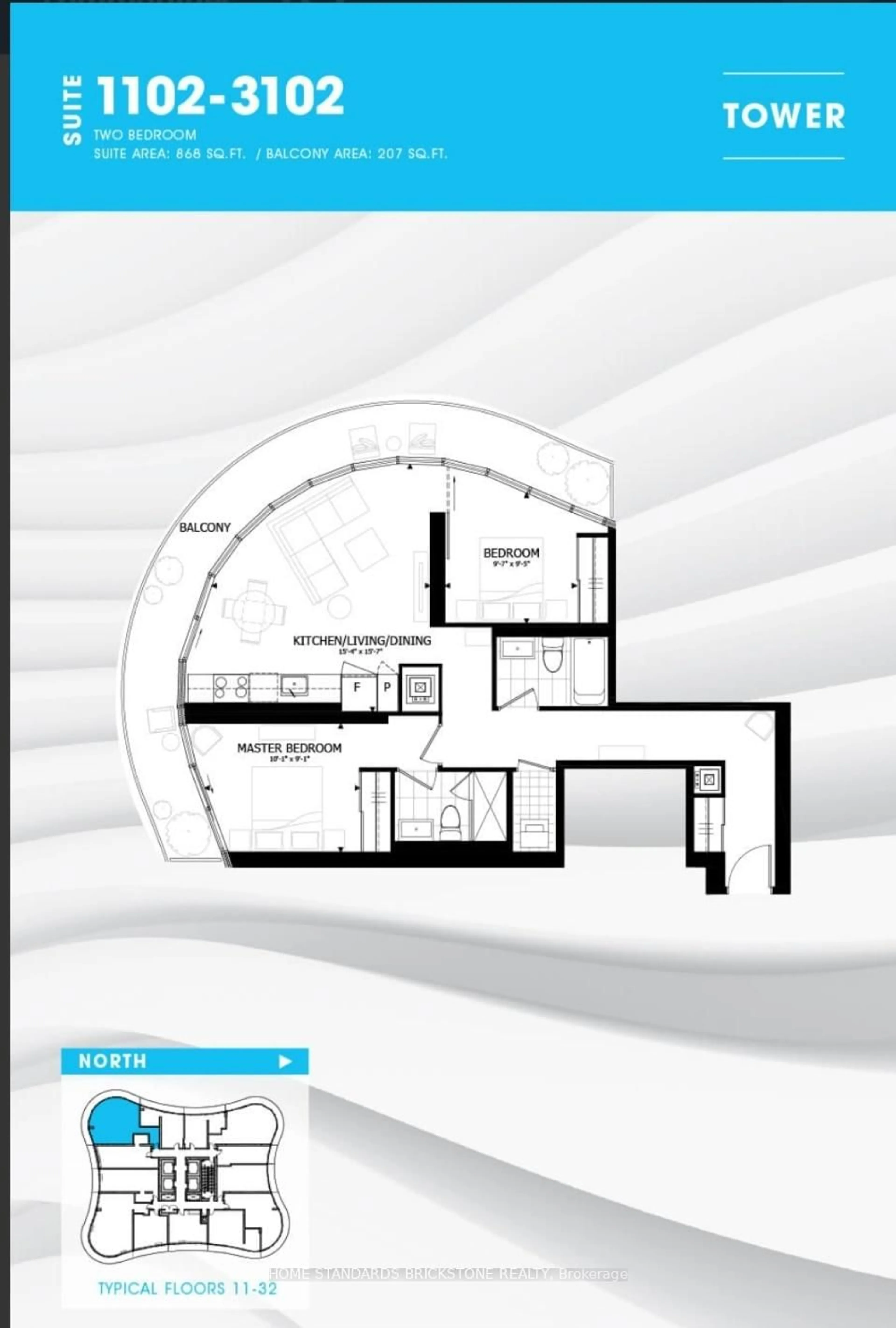 Floor plan for 403 Church St #3102, Toronto Ontario M4Y 0C9
