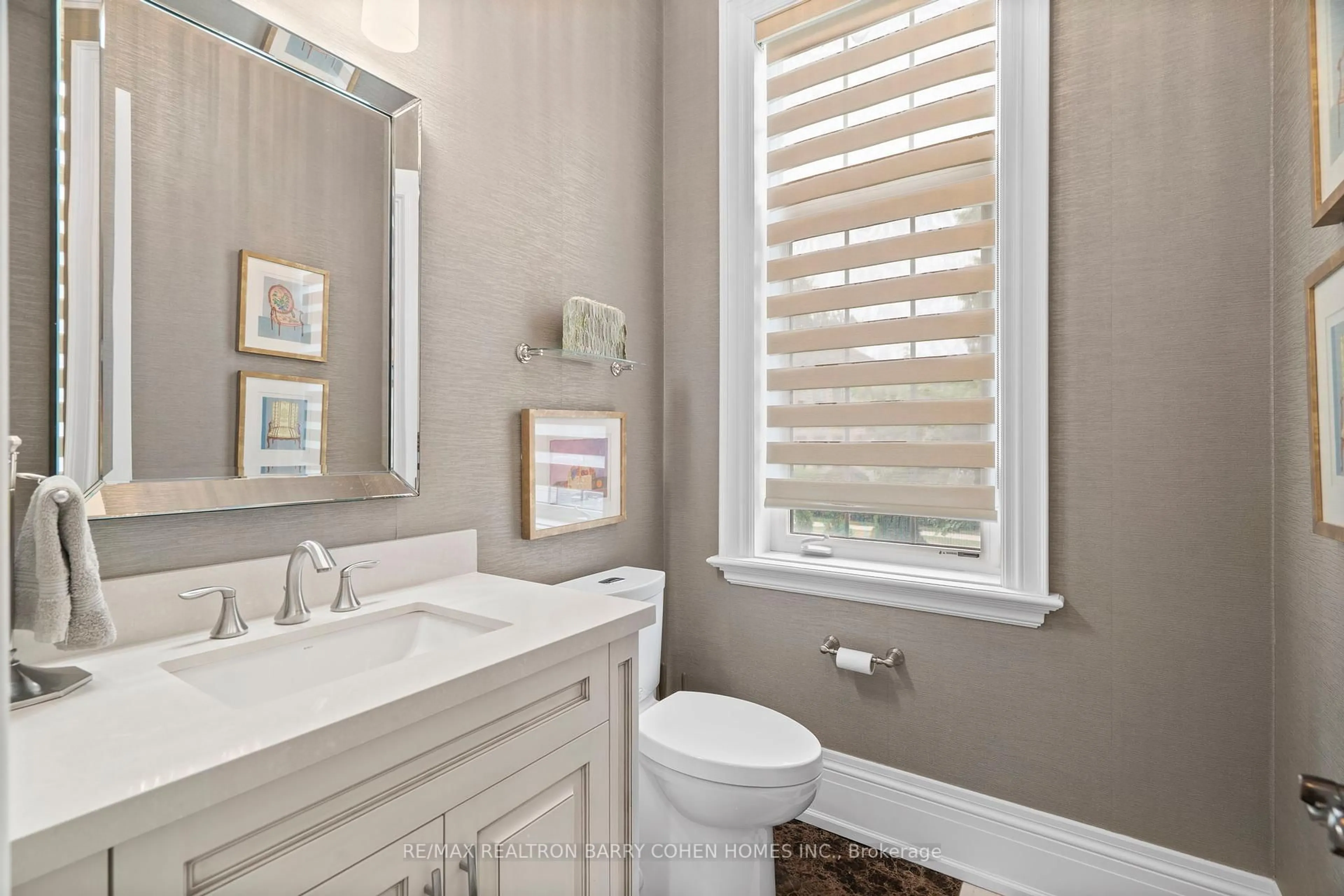 Contemporary bathroom, ceramic/tile floor for 254 Haddington Ave, Toronto Ontario M5M 2P9