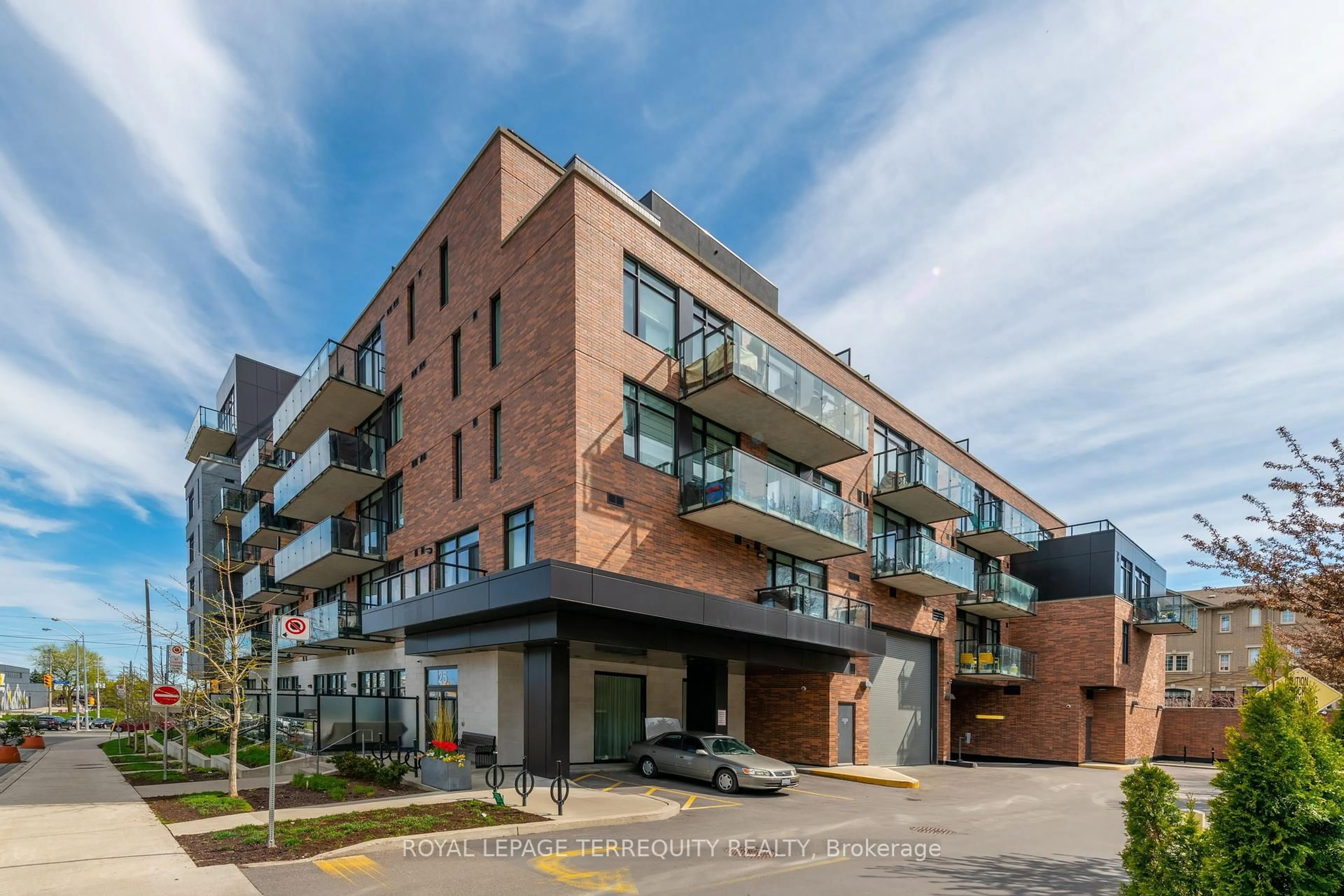 Home with brick exterior material, building for 25 Malcolm Rd #501, Toronto Ontario M4G 0C1