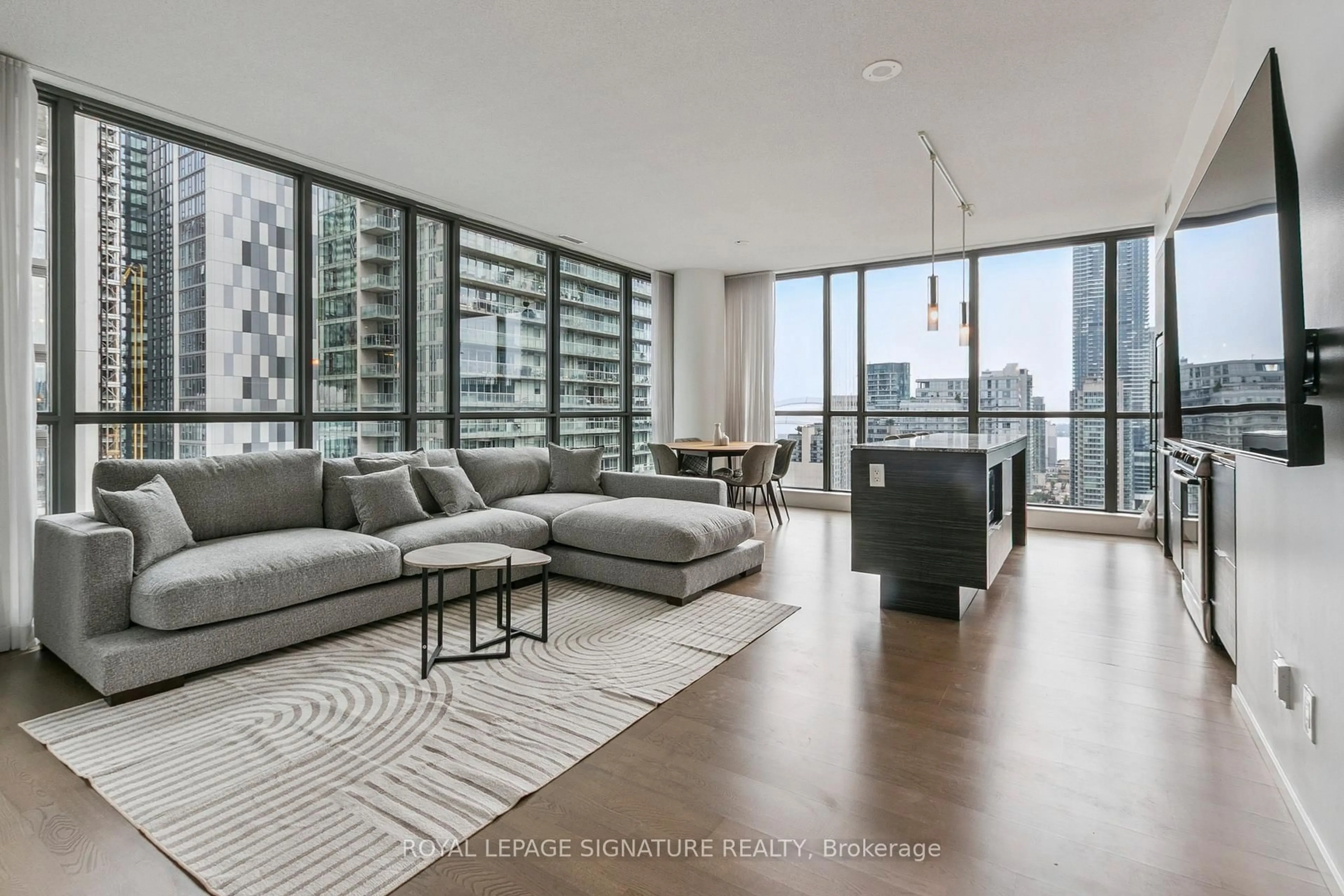 Living room with furniture, unknown for 8 Charlotte St #2006, Toronto Ontario M5V 0K4