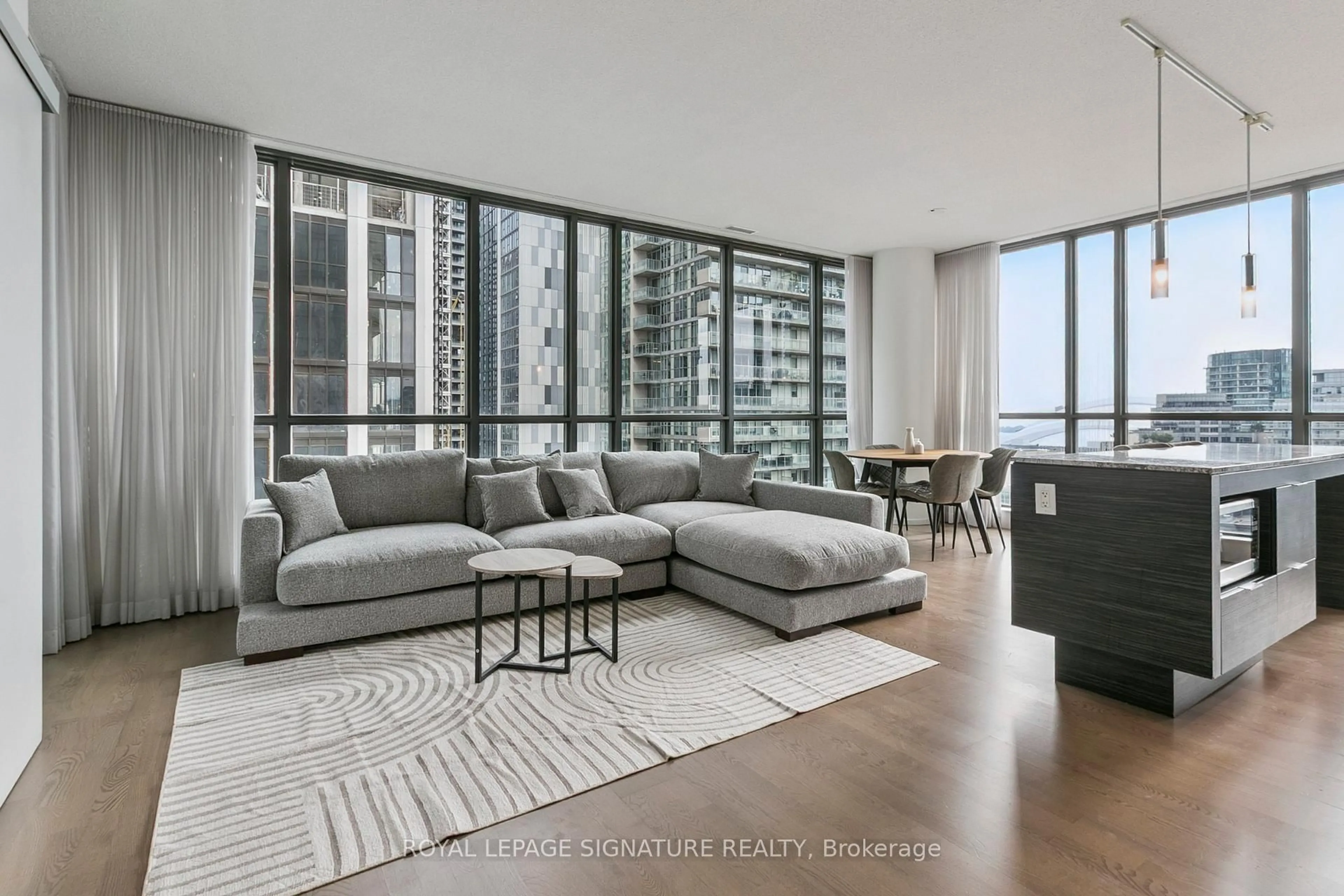 Living room with furniture, unknown for 8 Charlotte St #2006, Toronto Ontario M5V 0K4